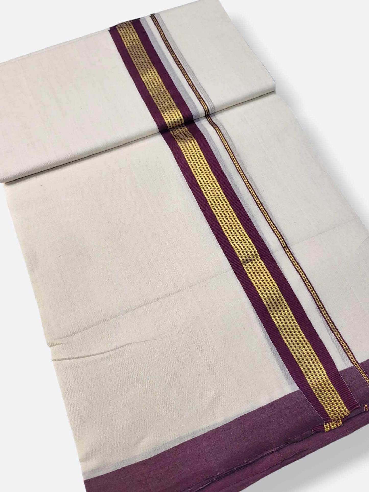 Kerala Premium Balaramapuram Handloom Dhoti/Mundu for Men