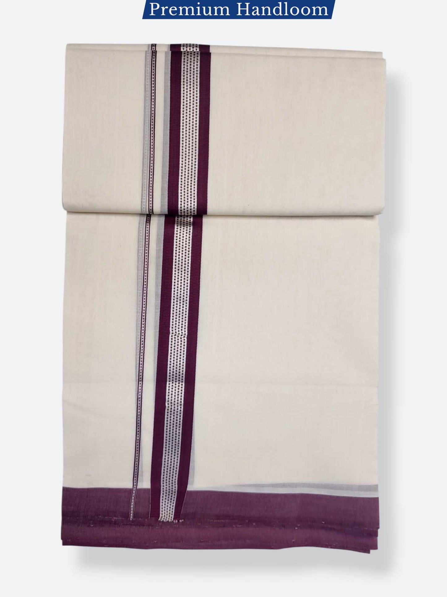 Kerala Premium Balaramapuram Handloom Dhoti/Mundu for Men