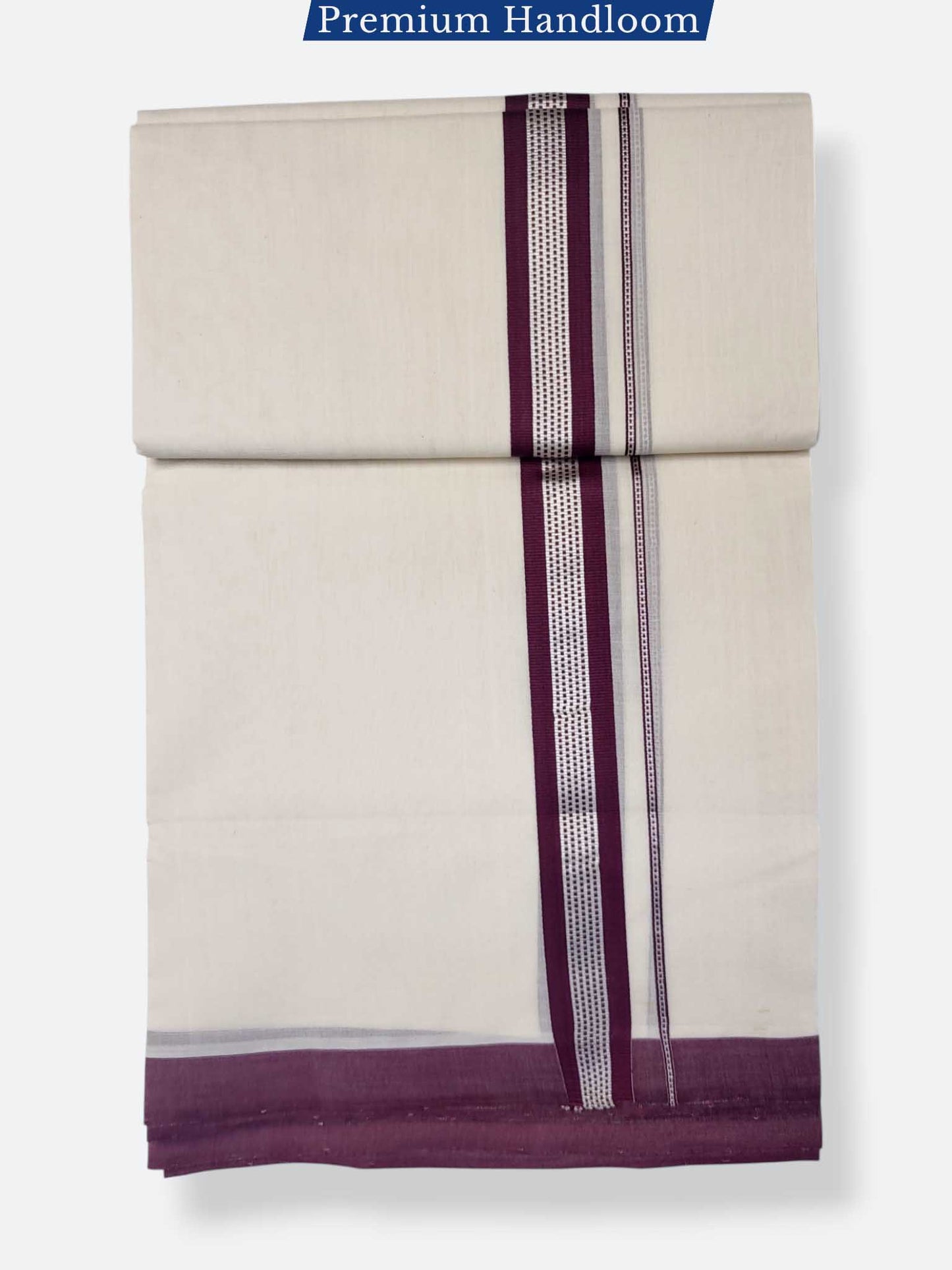 Kerala Premium Balaramapuram Handloom Dhoti/Mundu for Men