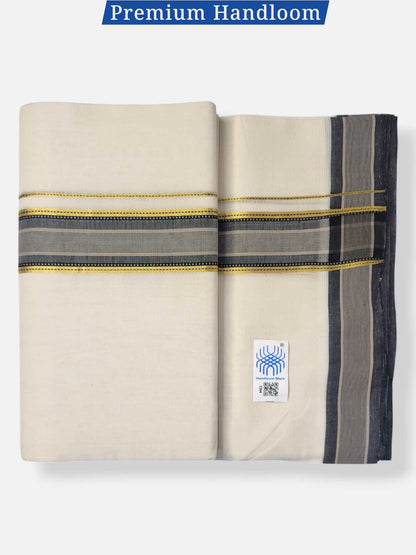 Kerala Premium Balaramapuram Handloom Dhoti/Mundu for Men