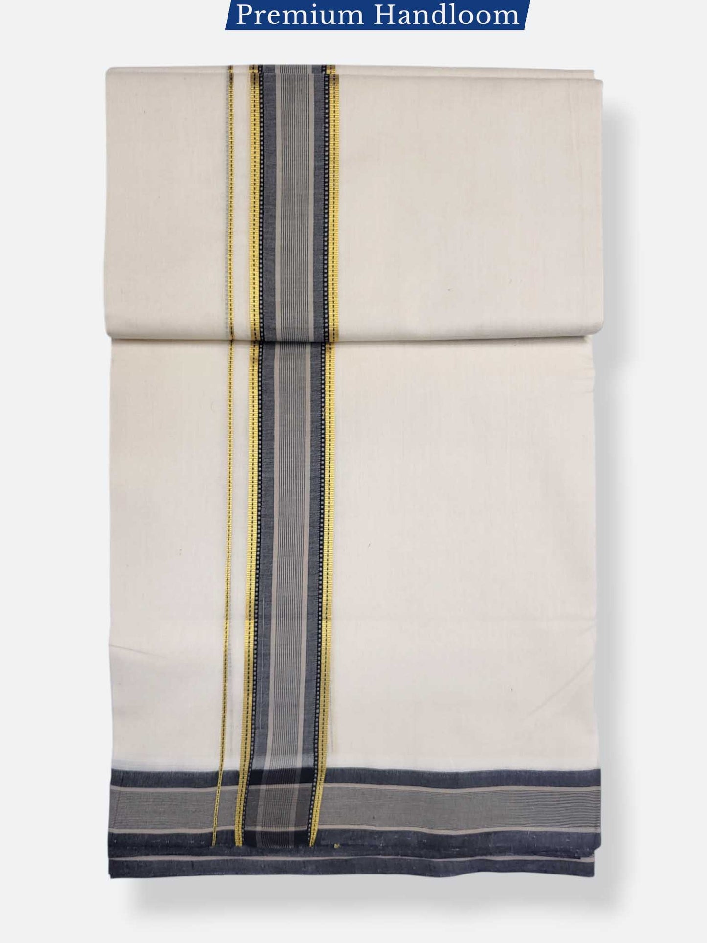 Kerala Premium Balaramapuram Handloom Dhoti/Mundu for Men