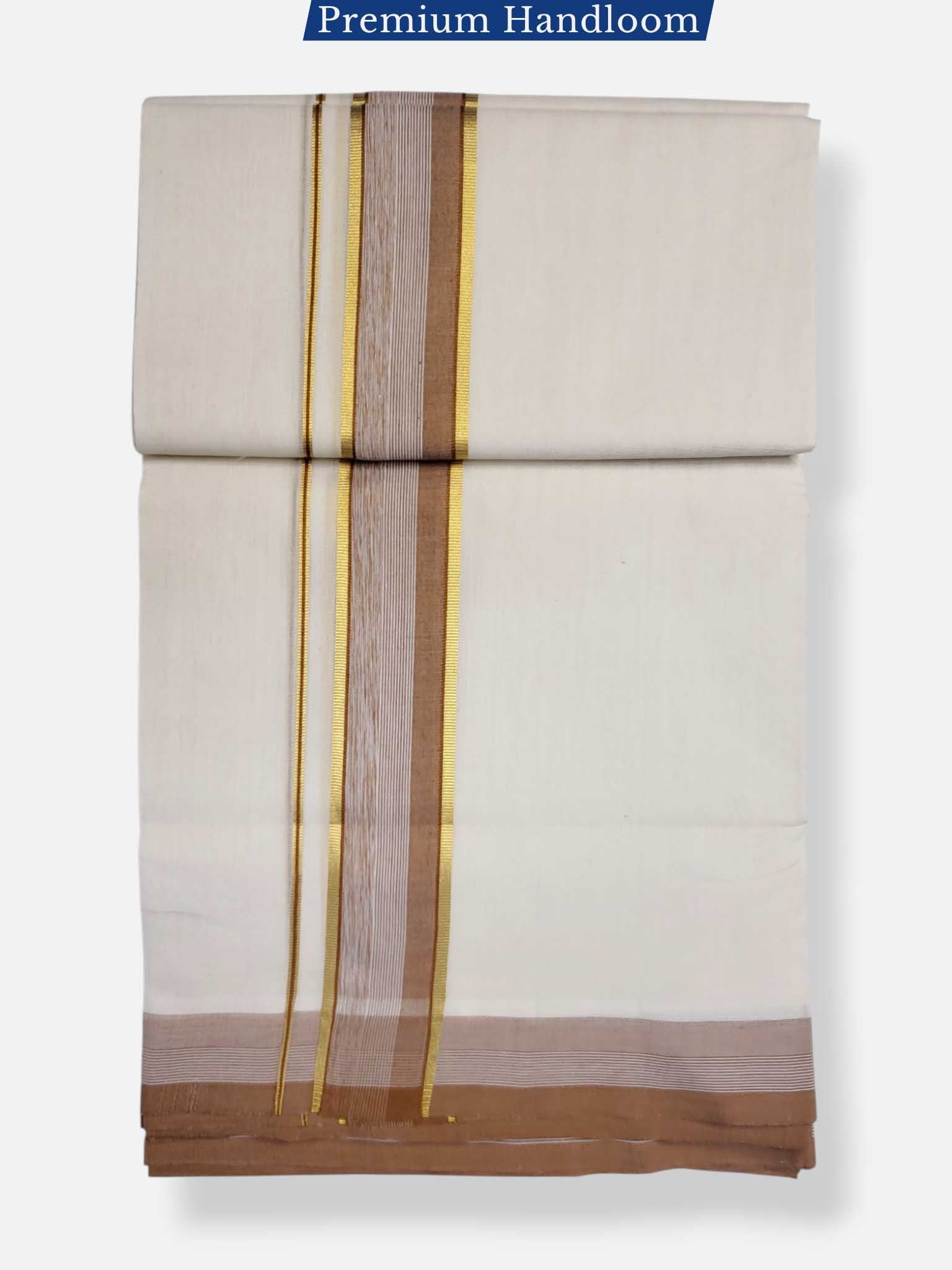Kerala Premium Balaramapuram Handloom Dhoti/Mundu for Men
