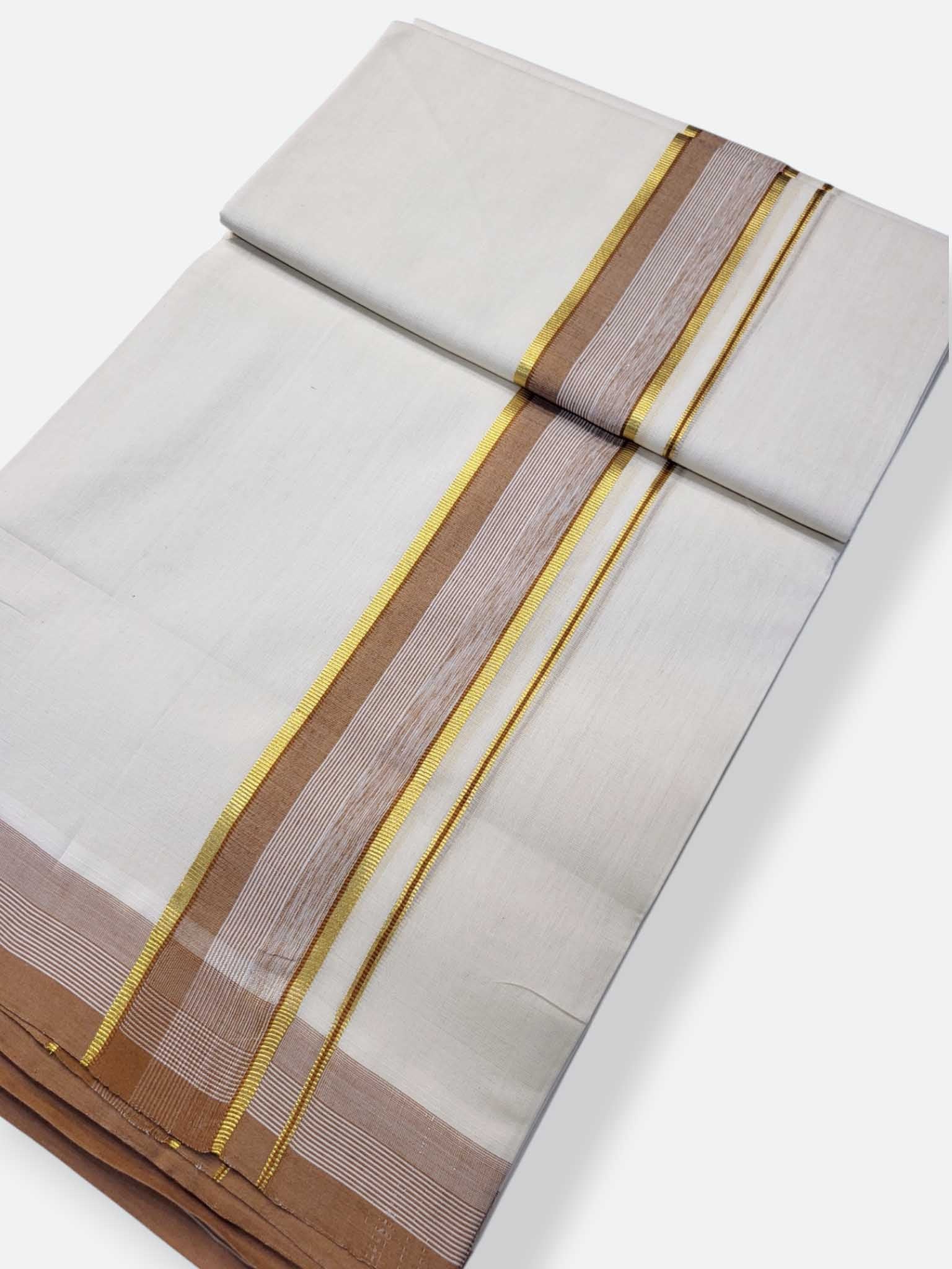 Kerala Premium Balaramapuram Handloom Dhoti/Mundu for Men
