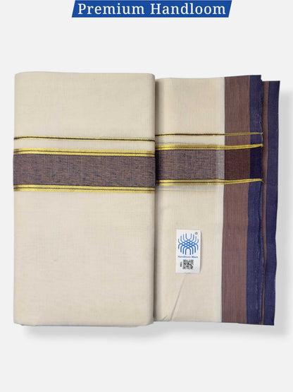 Kerala Premium Balaramapuram Handloom Dhoti/Mundu for Men