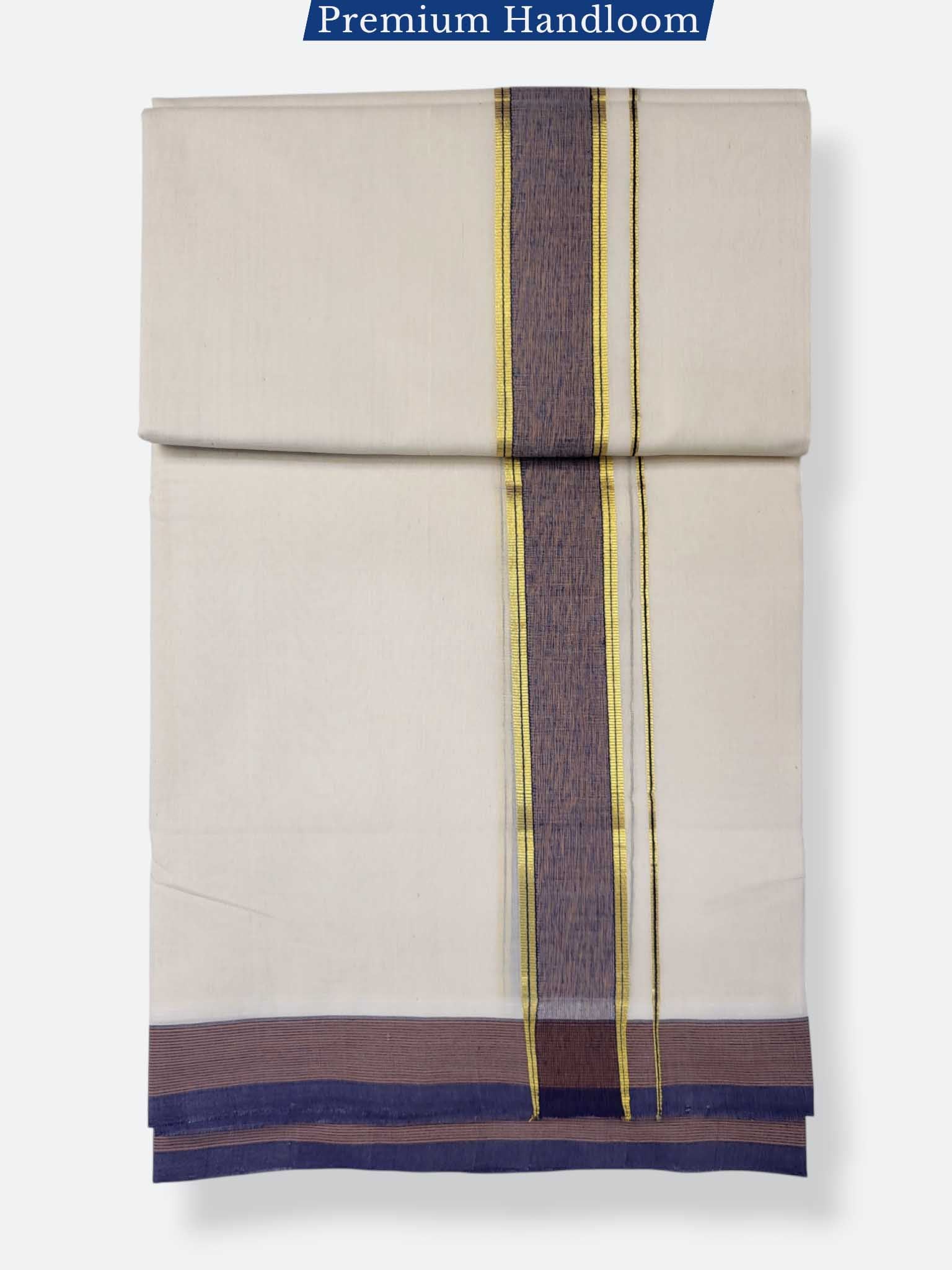Kerala Premium Balaramapuram Handloom Dhoti/Mundu for Men