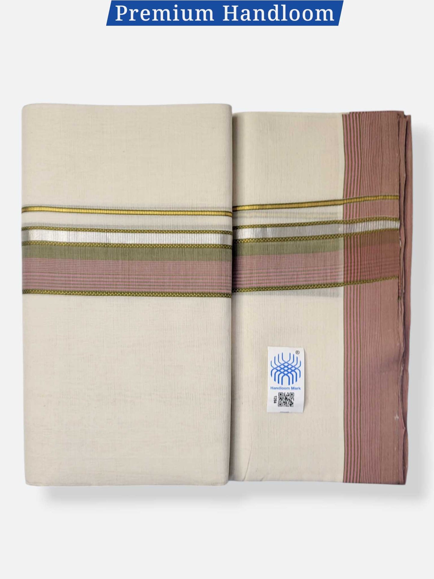 Kerala Premium Balaramapuram Handloom Dhoti/Mundu for Men
