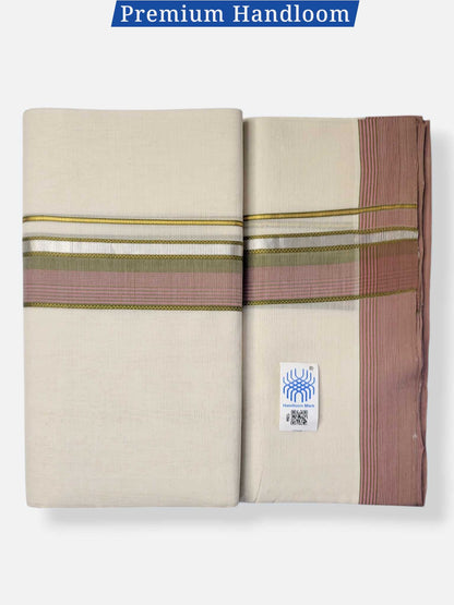 Kerala Premium Balaramapuram Handloom Dhoti/Mundu for Men