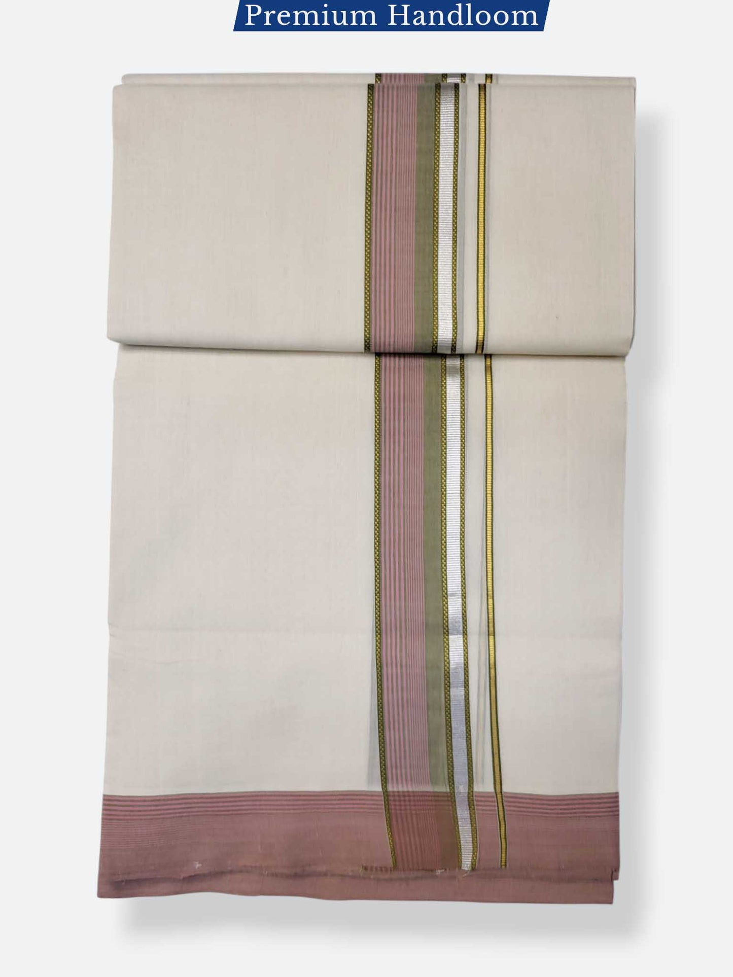 Kerala Premium Balaramapuram Handloom Dhoti/Mundu for Men