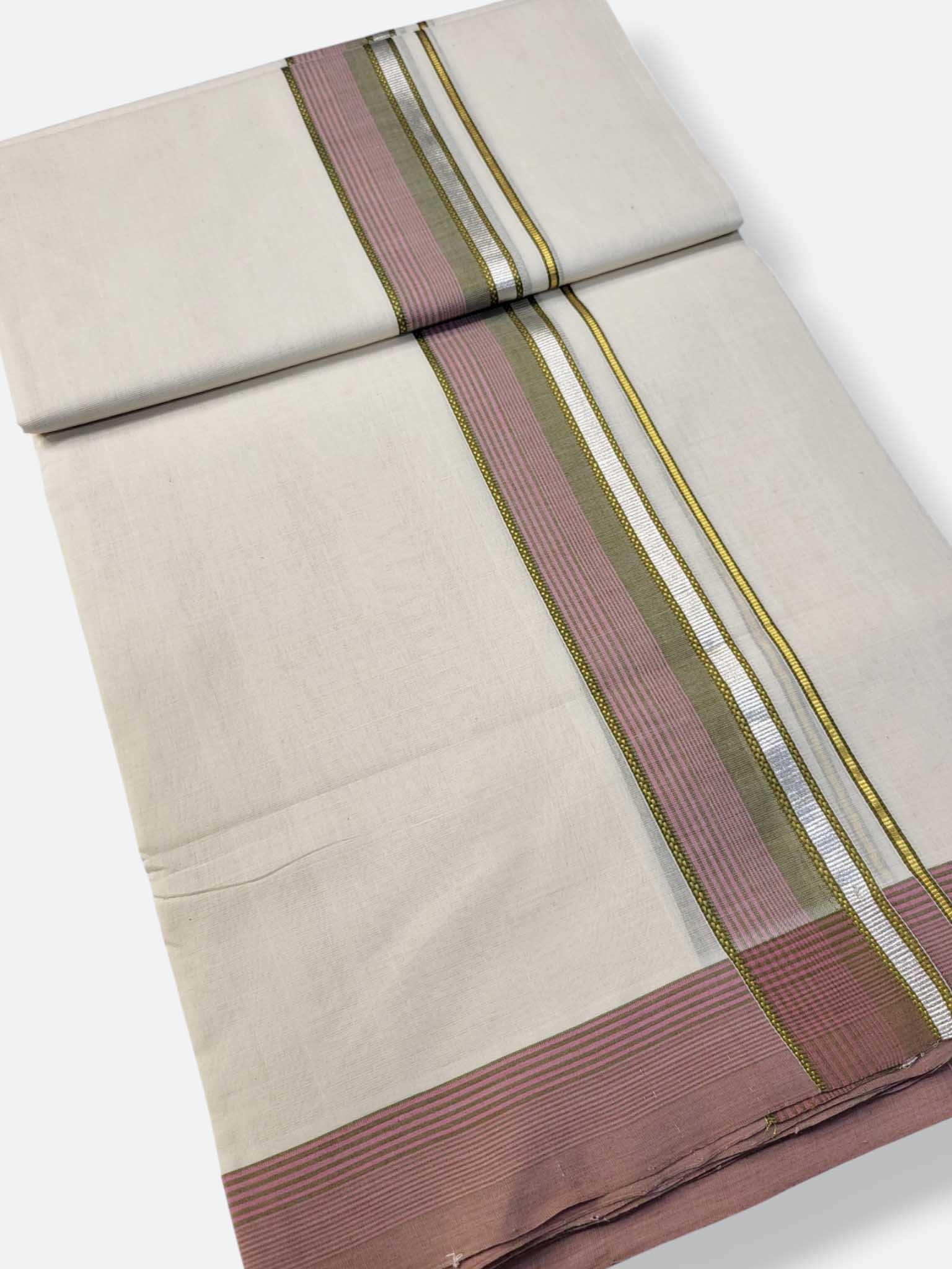 Kerala Premium Balaramapuram Handloom Dhoti/Mundu for Men