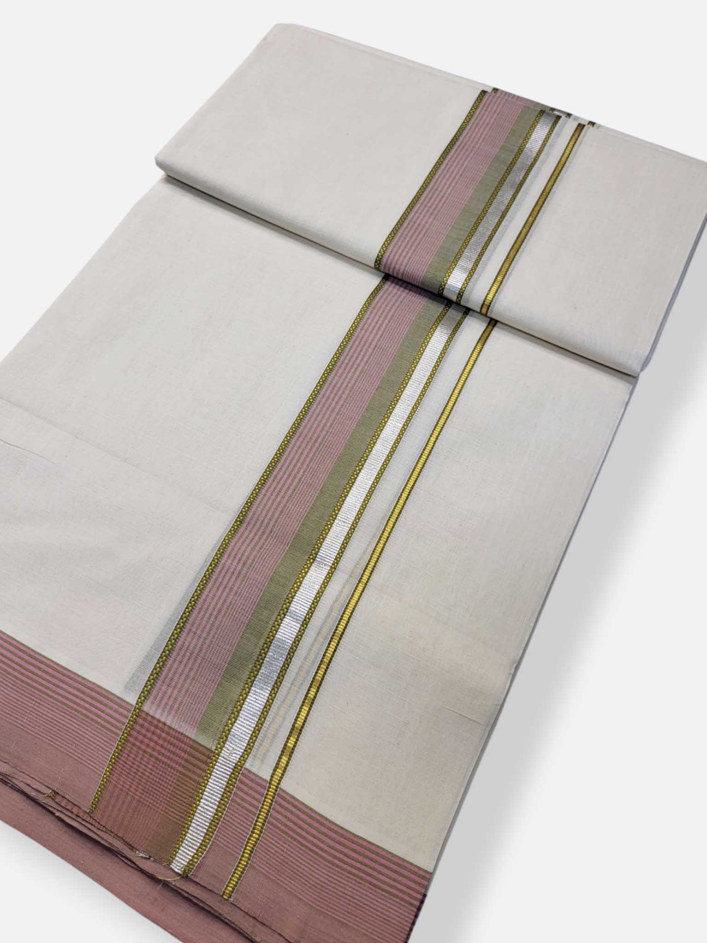 Kerala Premium Balaramapuram Handloom Dhoti/Mundu for Men