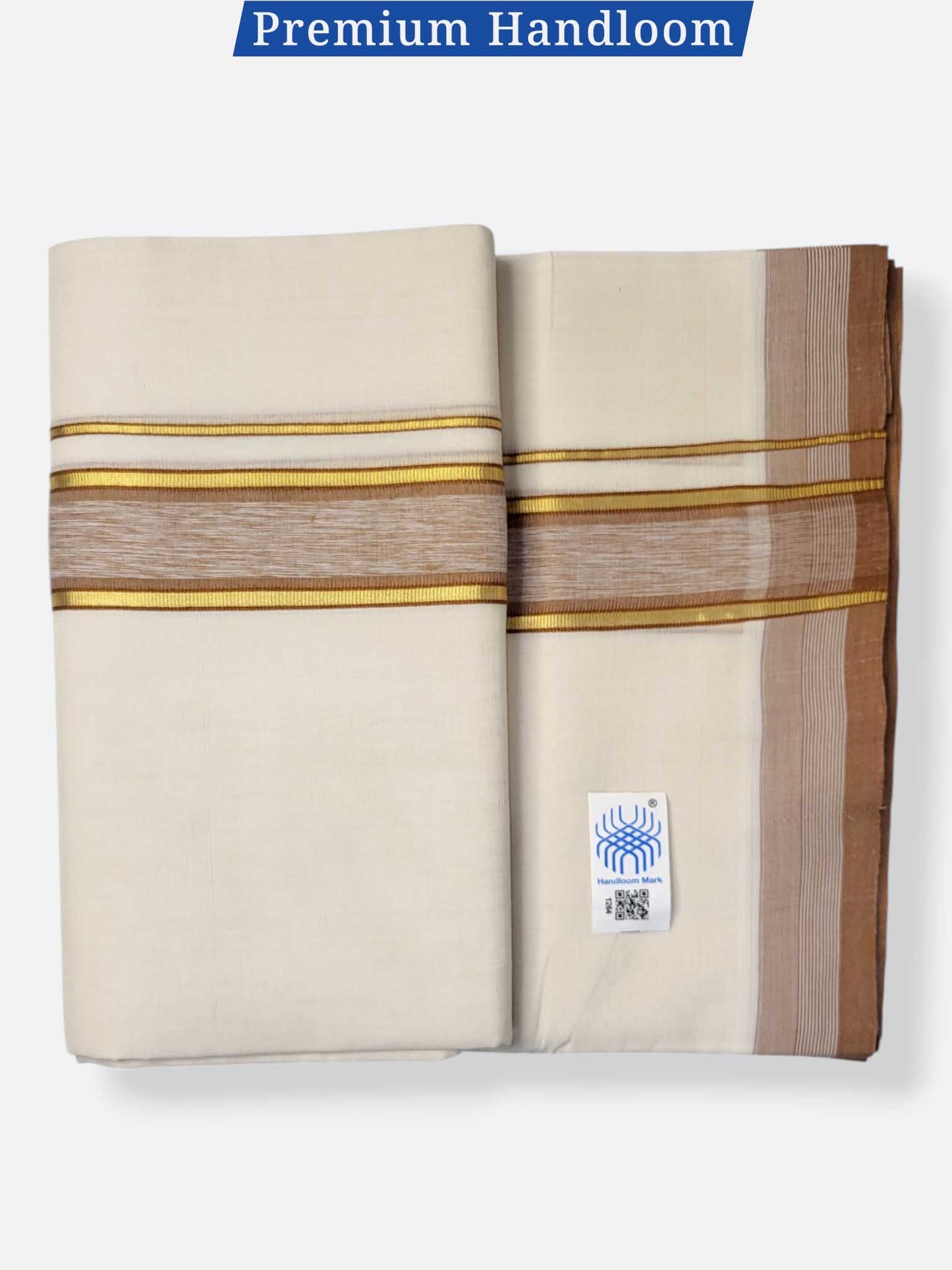 Kerala Premium Balaramapuram Handloom Dhoti/Mundu for Men