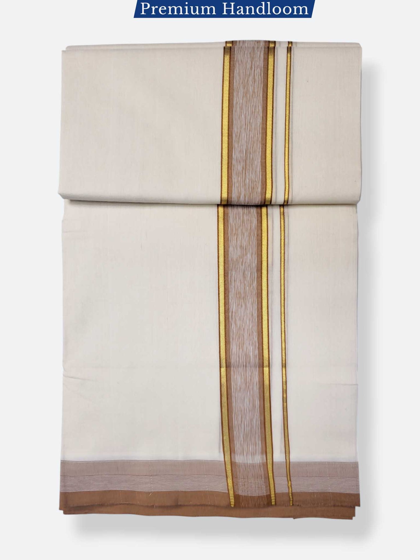 Kerala Premium Balaramapuram Handloom Dhoti/Mundu for Men