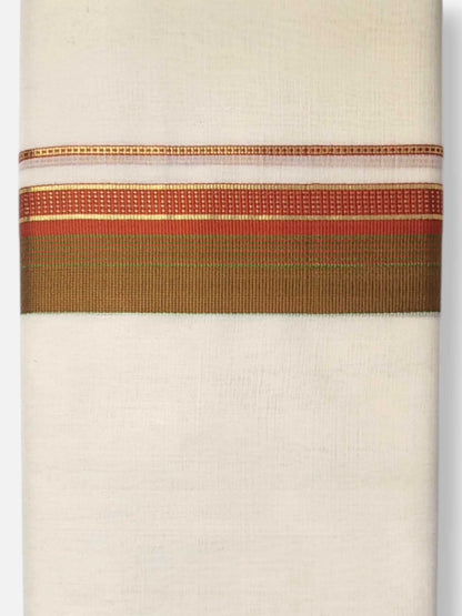 Kerala Premium Balaramapuram Handloom Dhoti/Mundu for Men