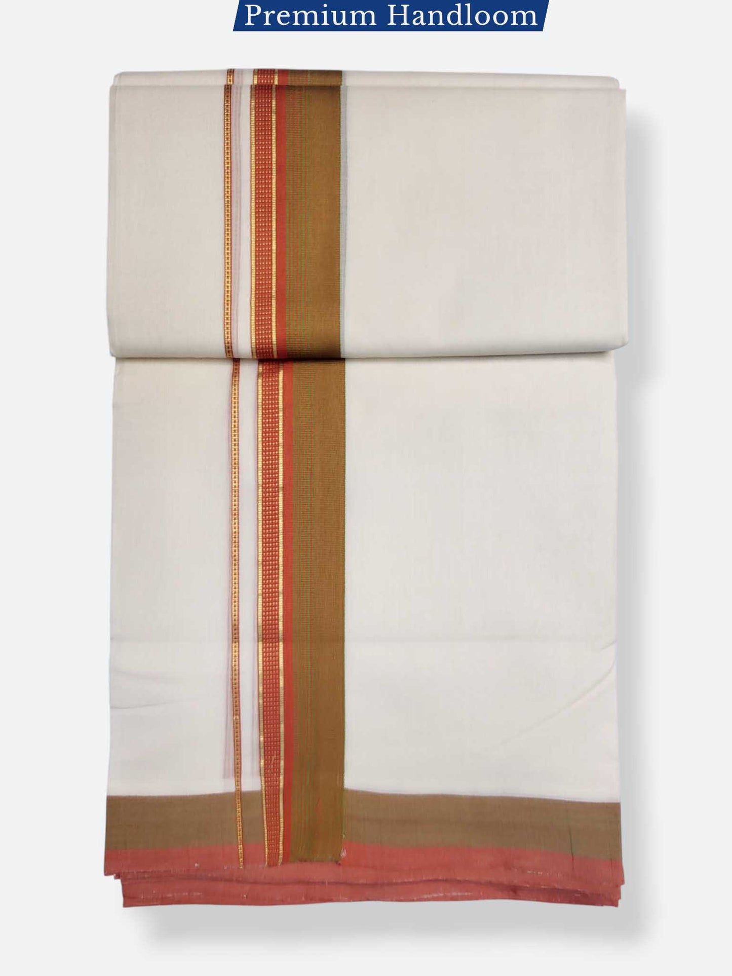 Kerala Premium Balaramapuram Handloom Dhoti/Mundu for Men