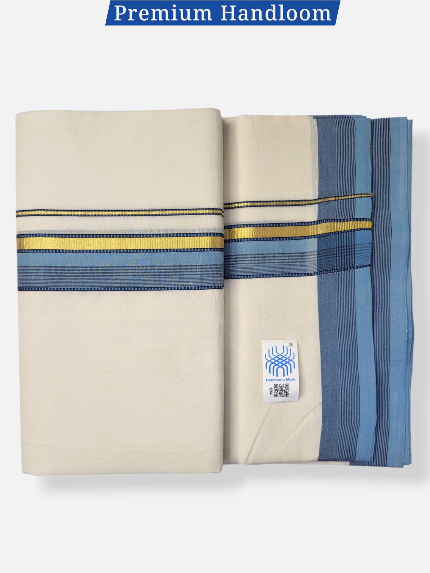 Kerala Premium Balaramapuram Handloom Dhoti/Mundu for Men