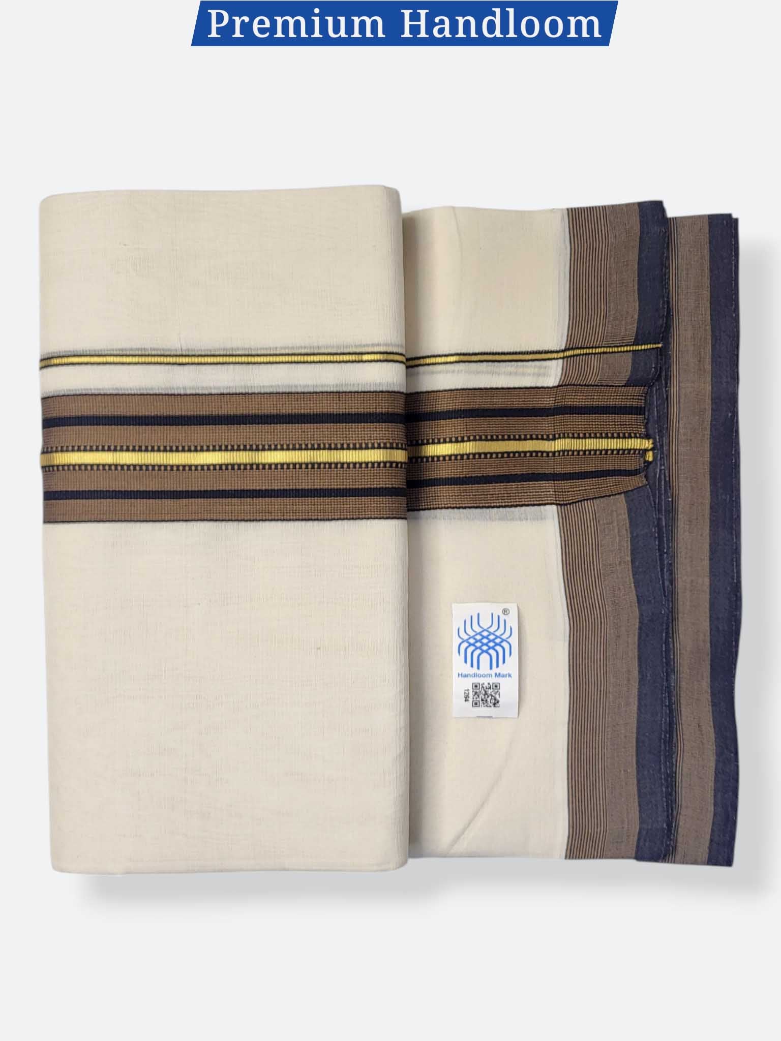 Kerala Premium Balaramapuram Handloom Dhoti/Mundu for Men