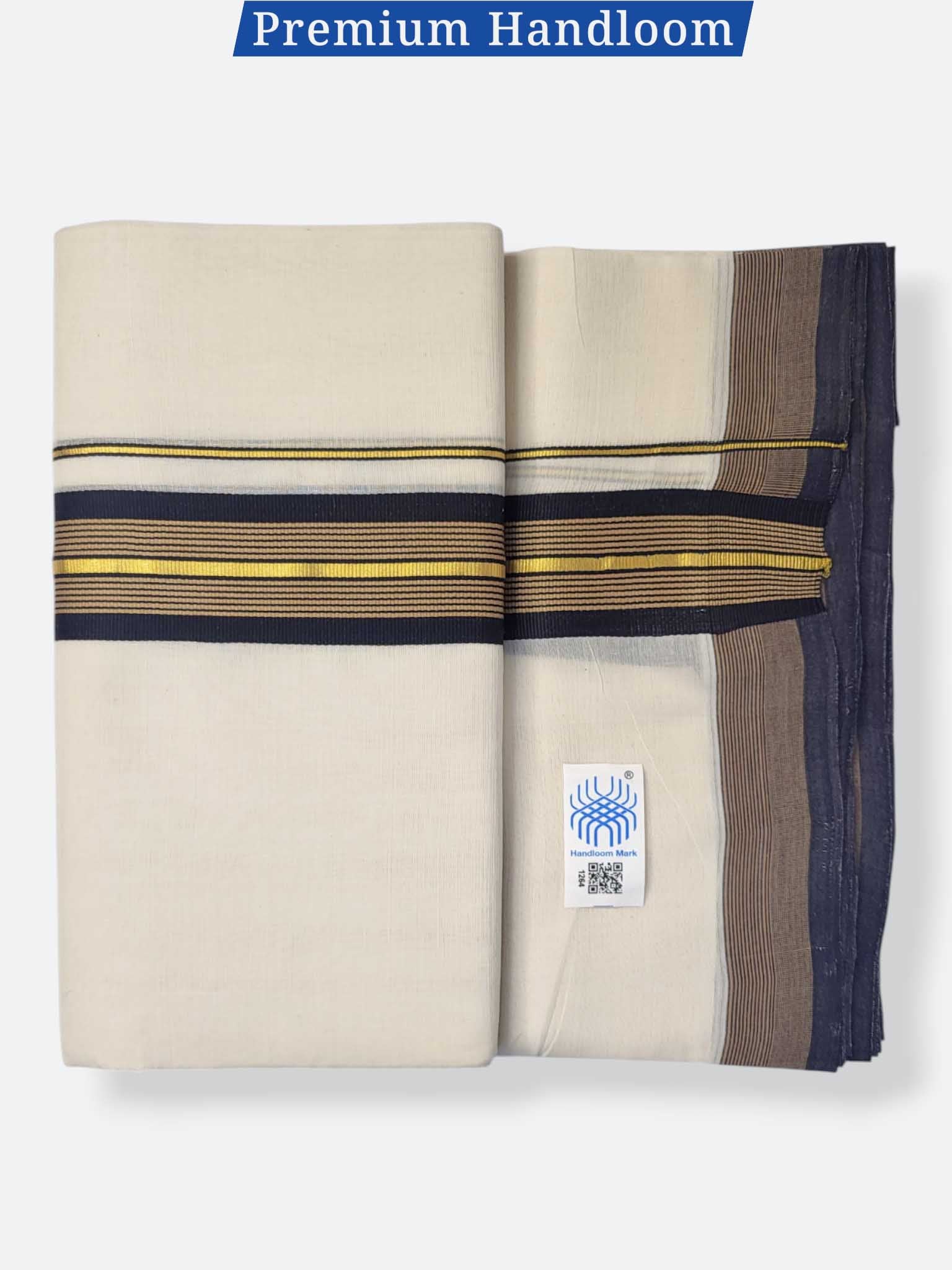 Kerala Premium Balaramapuram Handloom Dhoti/Mundu for Men