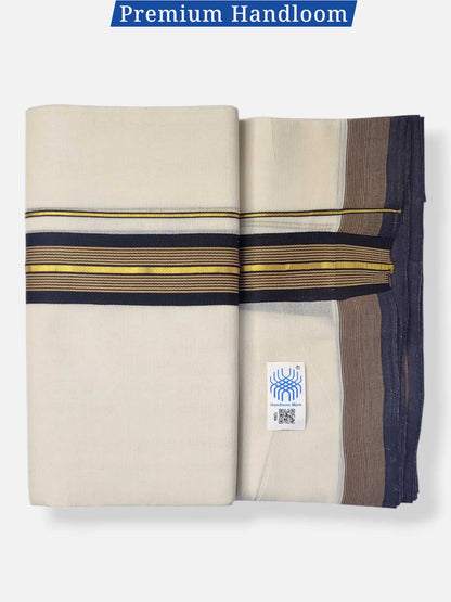 Kerala Premium Balaramapuram Handloom Dhoti/Mundu for Men