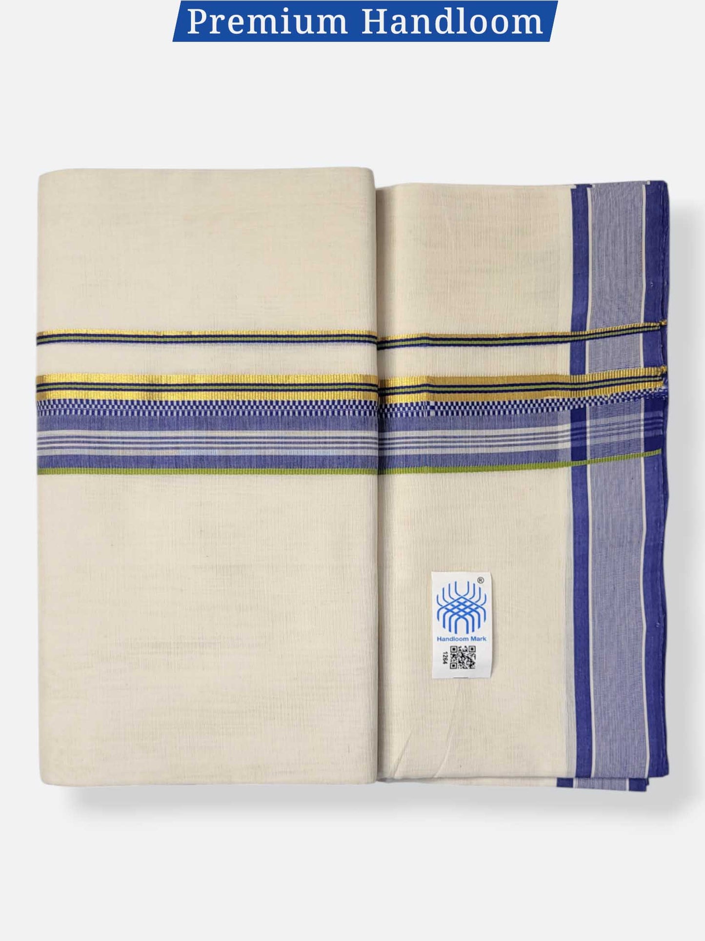 Kerala Premium Balaramapuram Handloom Dhoti/Mundu for Men
