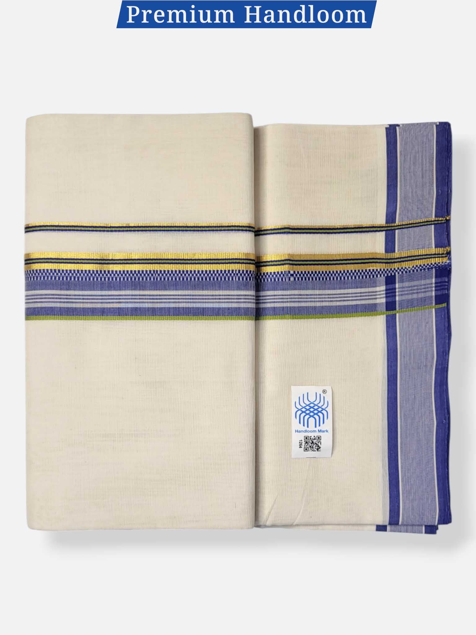 Kerala Premium Balaramapuram Handloom Dhoti/Mundu for Men