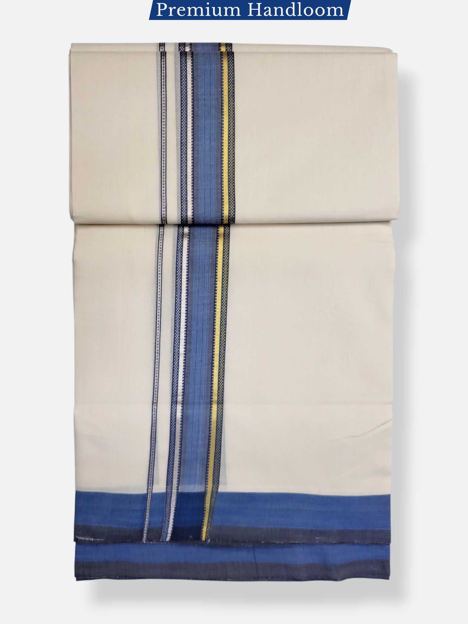 Kerala Premium Balaramapuram Handloom Dhoti/Mundu for Men