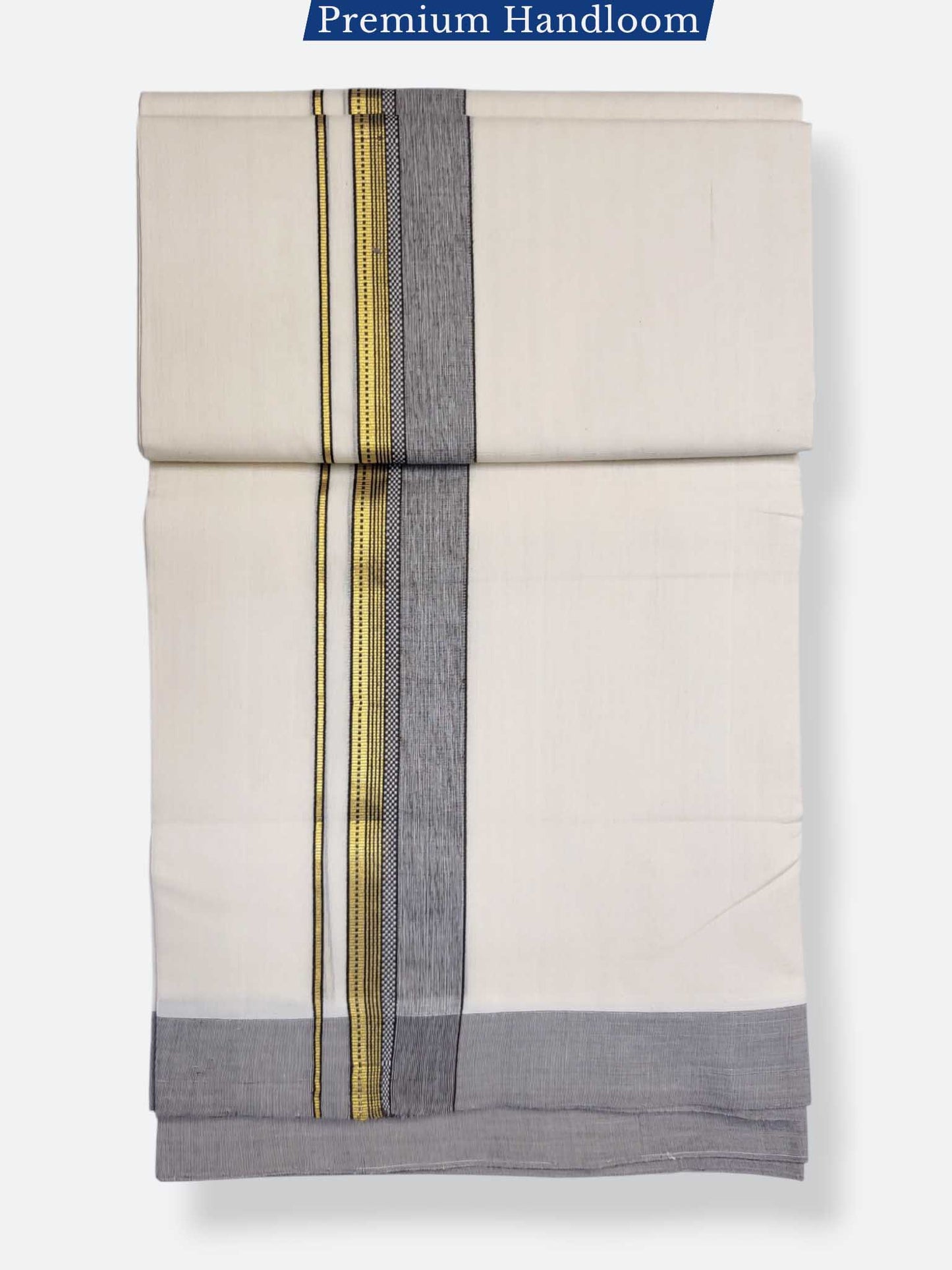 Kerala Premium Balaramapuram Handloom Dhoti/Mundu for Men