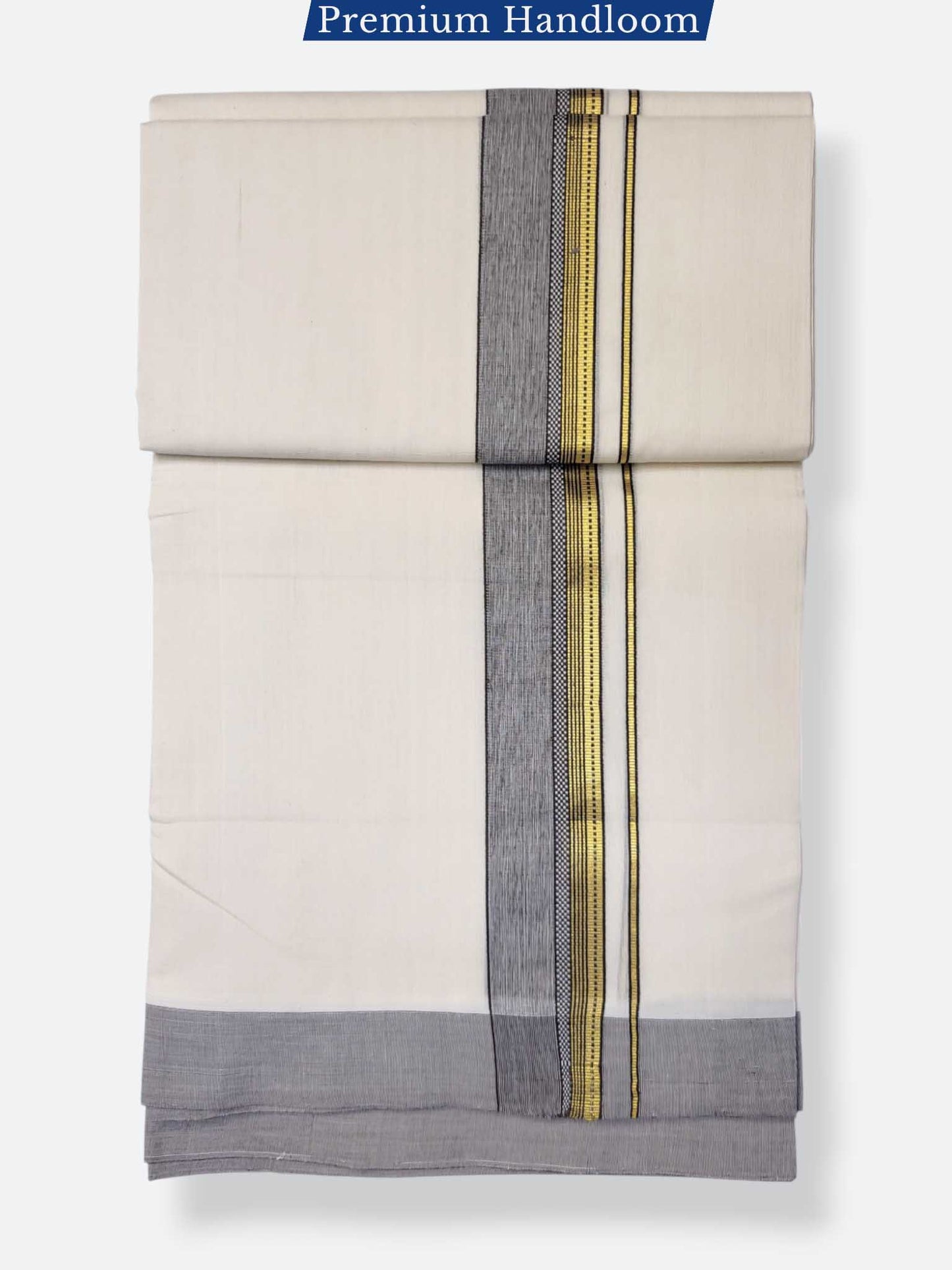 Kerala Premium Balaramapuram Handloom Dhoti/Mundu for Men