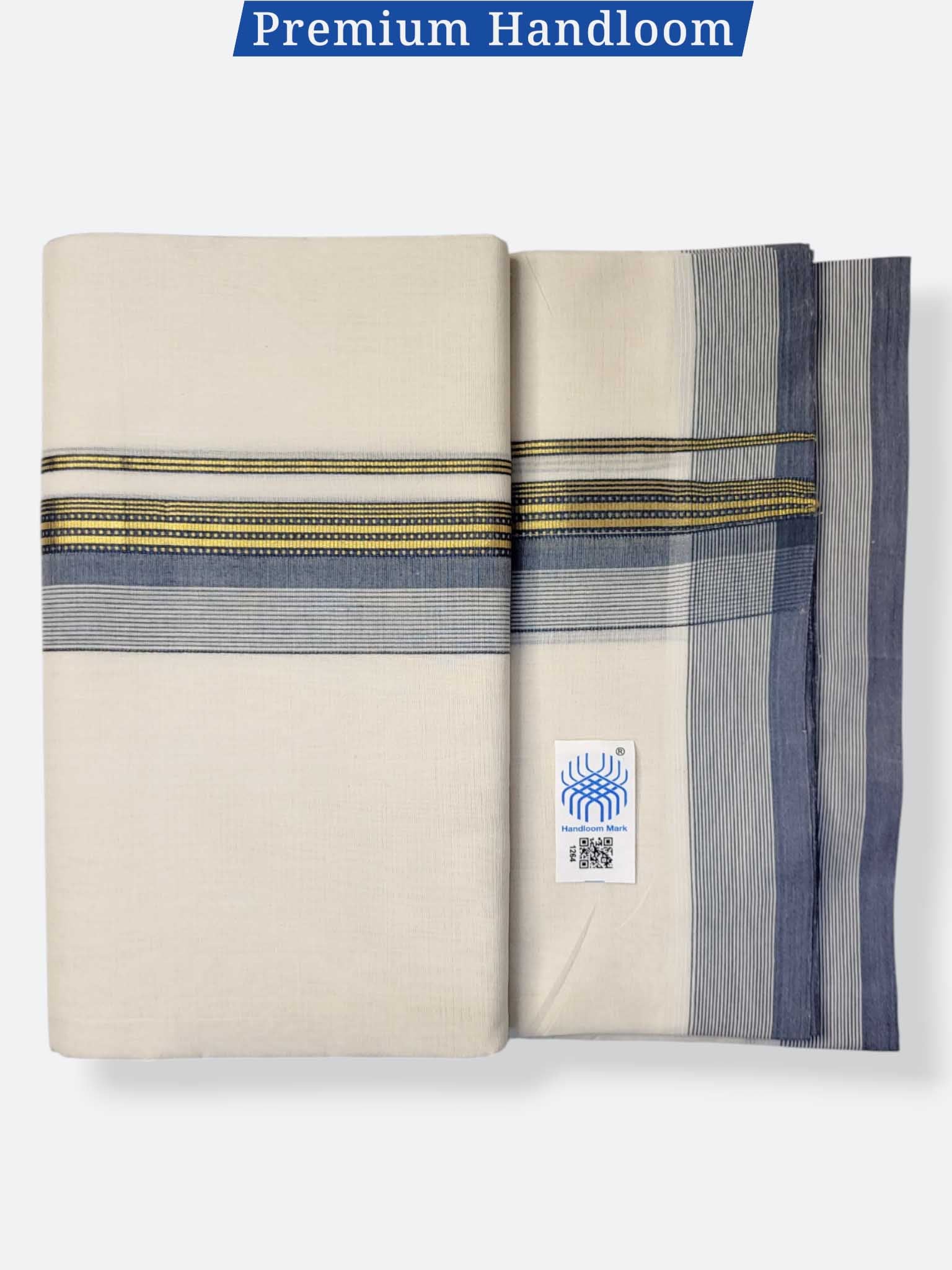 Kerala Premium Balaramapuram Handloom Dhoti/Mundu for Men