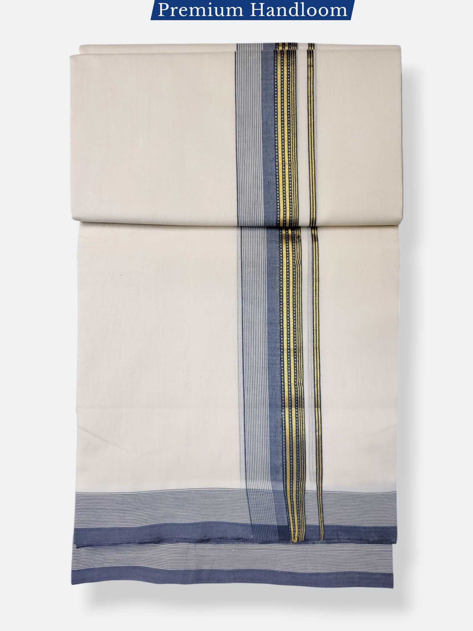 Kerala Premium Balaramapuram Handloom Dhoti/Mundu for Men