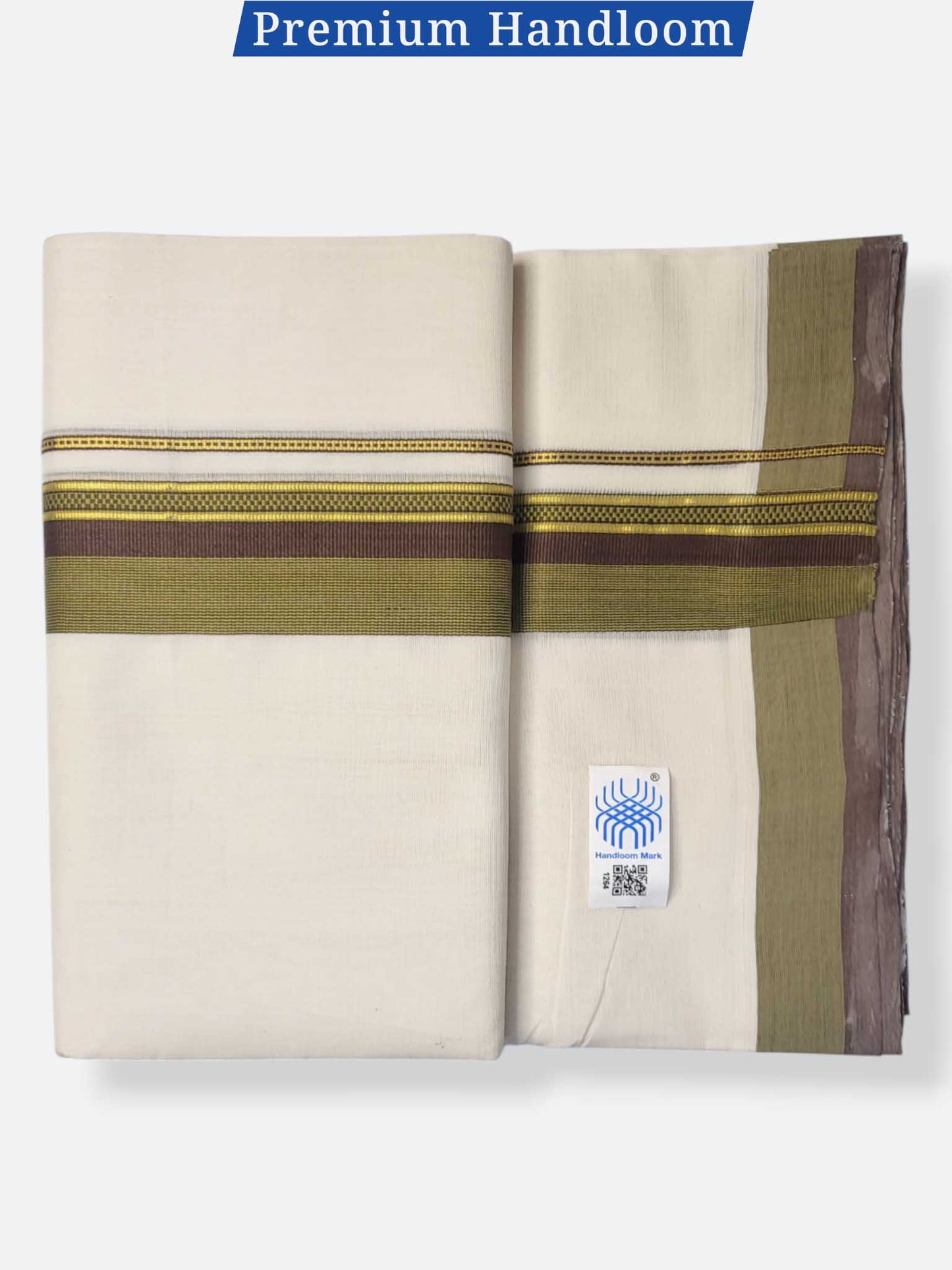 Kerala Premium Balaramapuram Handloom Dhoti/Mundu for Men