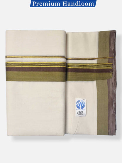 Kerala Premium Balaramapuram Handloom Dhoti/Mundu for Men