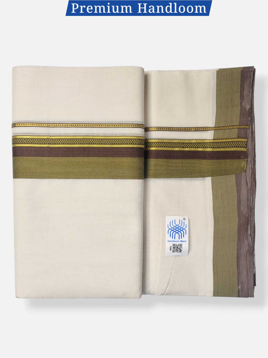 Kerala Premium Balaramapuram Handloom Dhoti/Mundu for Men