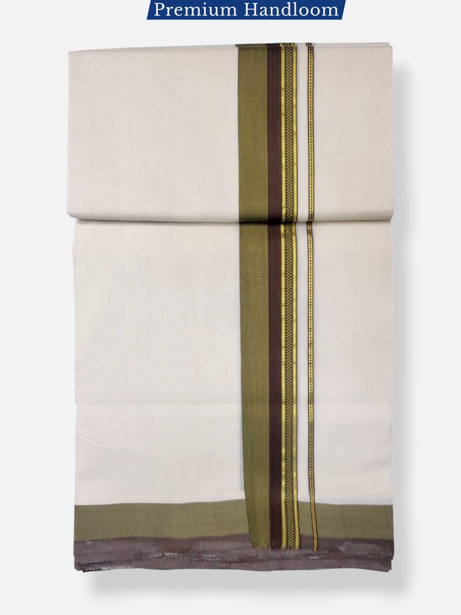 Kerala Premium Balaramapuram Handloom Dhoti/Mundu for Men