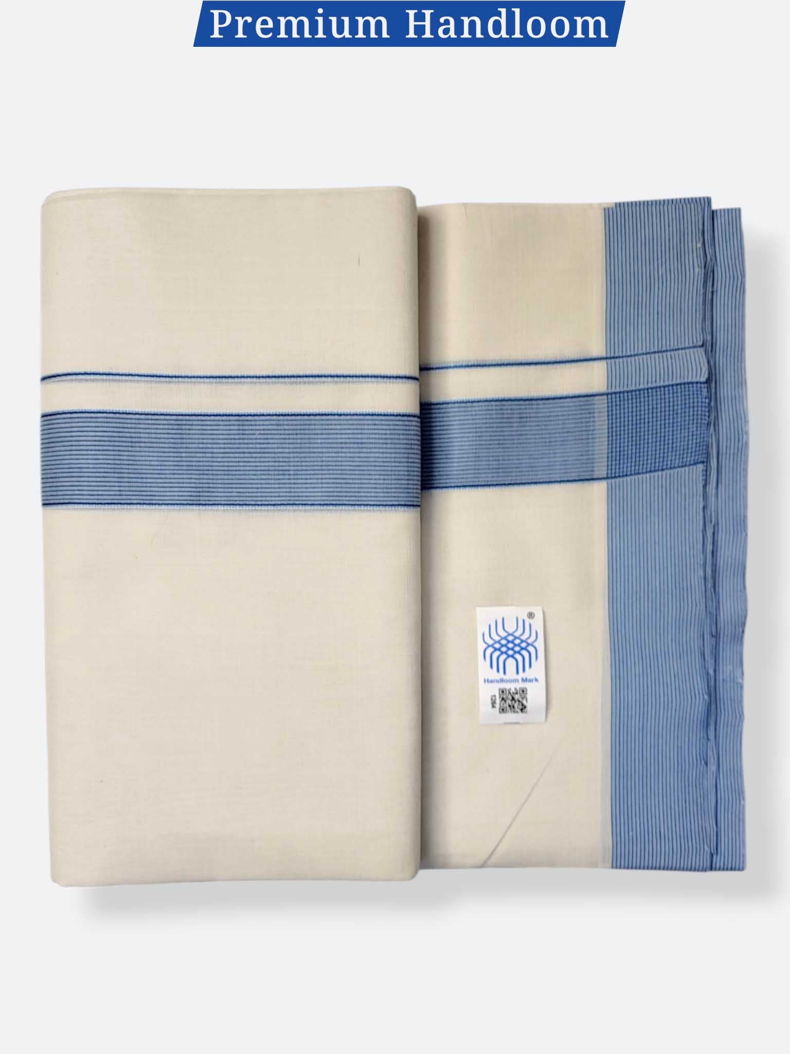 Kerala Premium Balaramapuram Handloom Dhoti/Mundu for Men