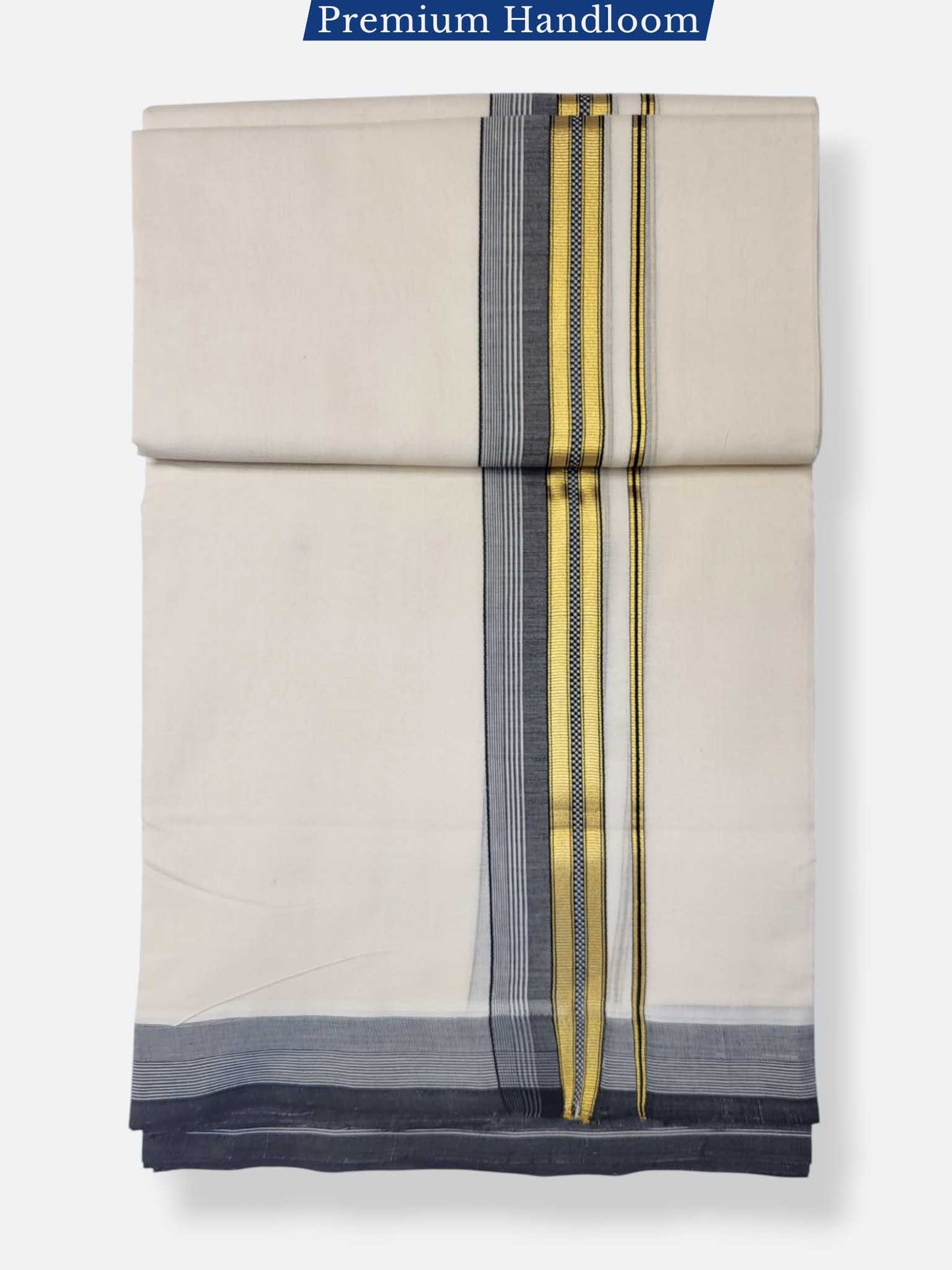 Kerala Premium Balaramapuram Handloom Dhoti/Mundu for Men