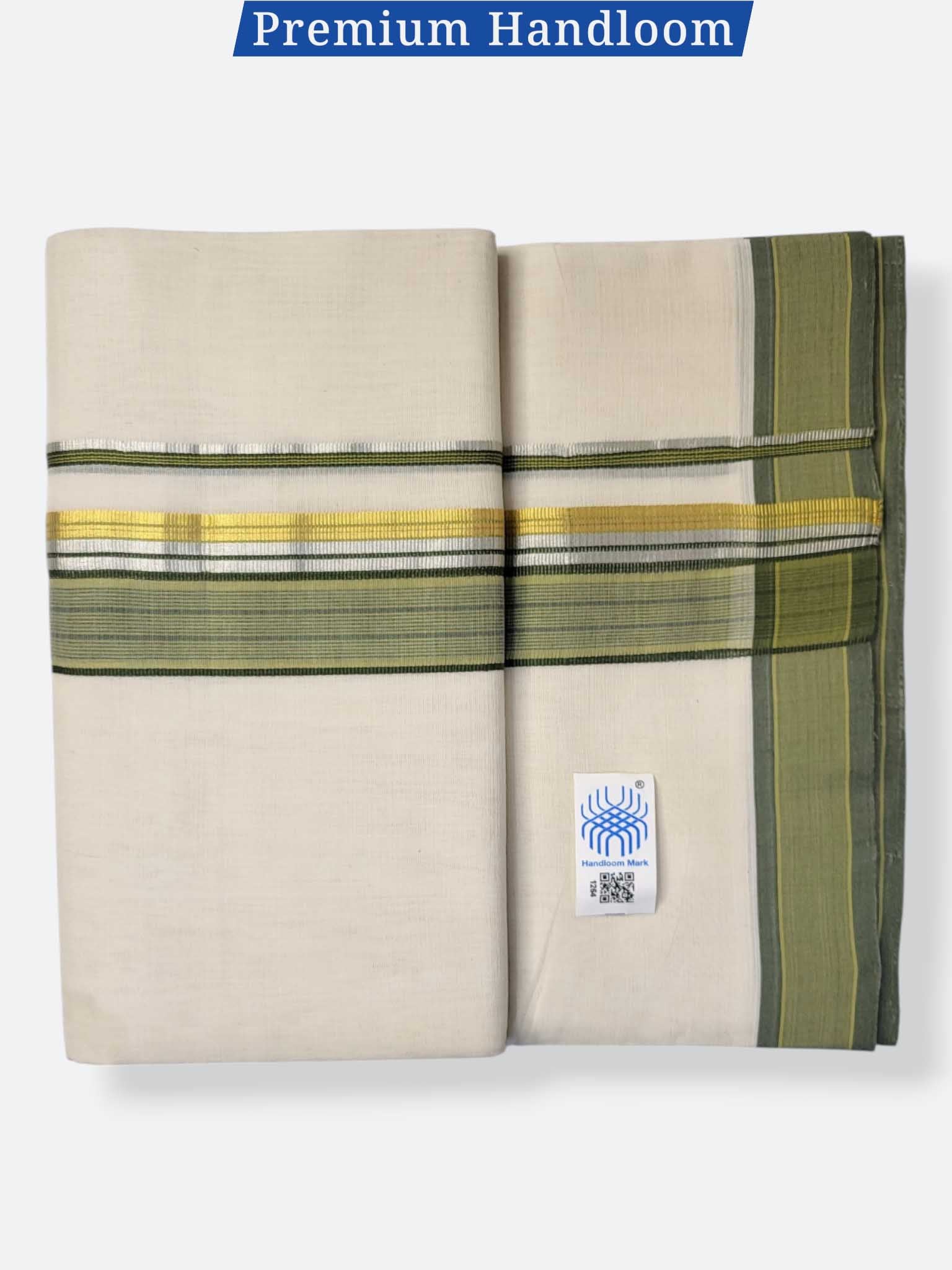Kerala Premium Balaramapuram Handloom Dhoti/Mundu for Men
