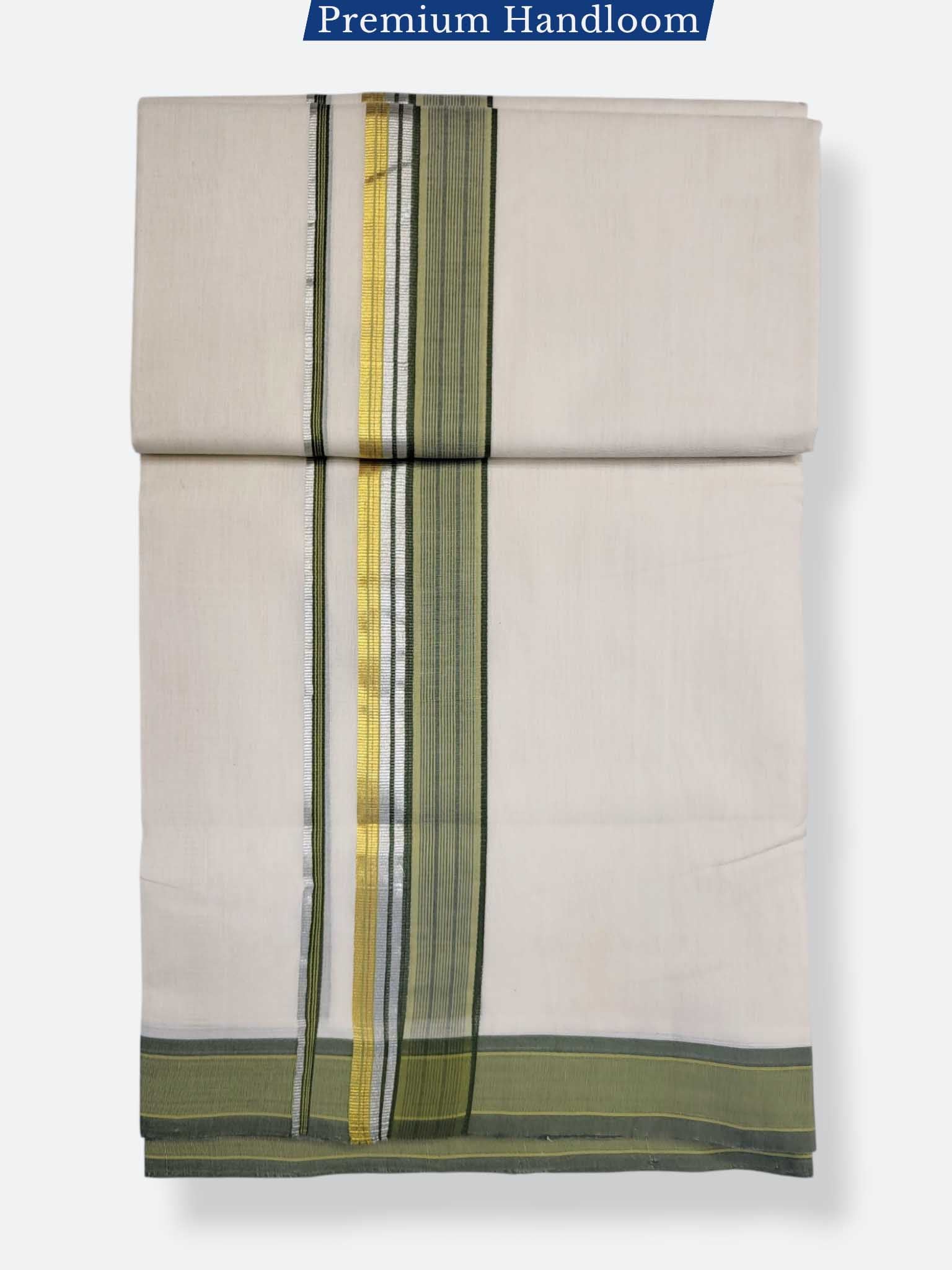 Kerala Premium Balaramapuram Handloom Dhoti/Mundu for Men