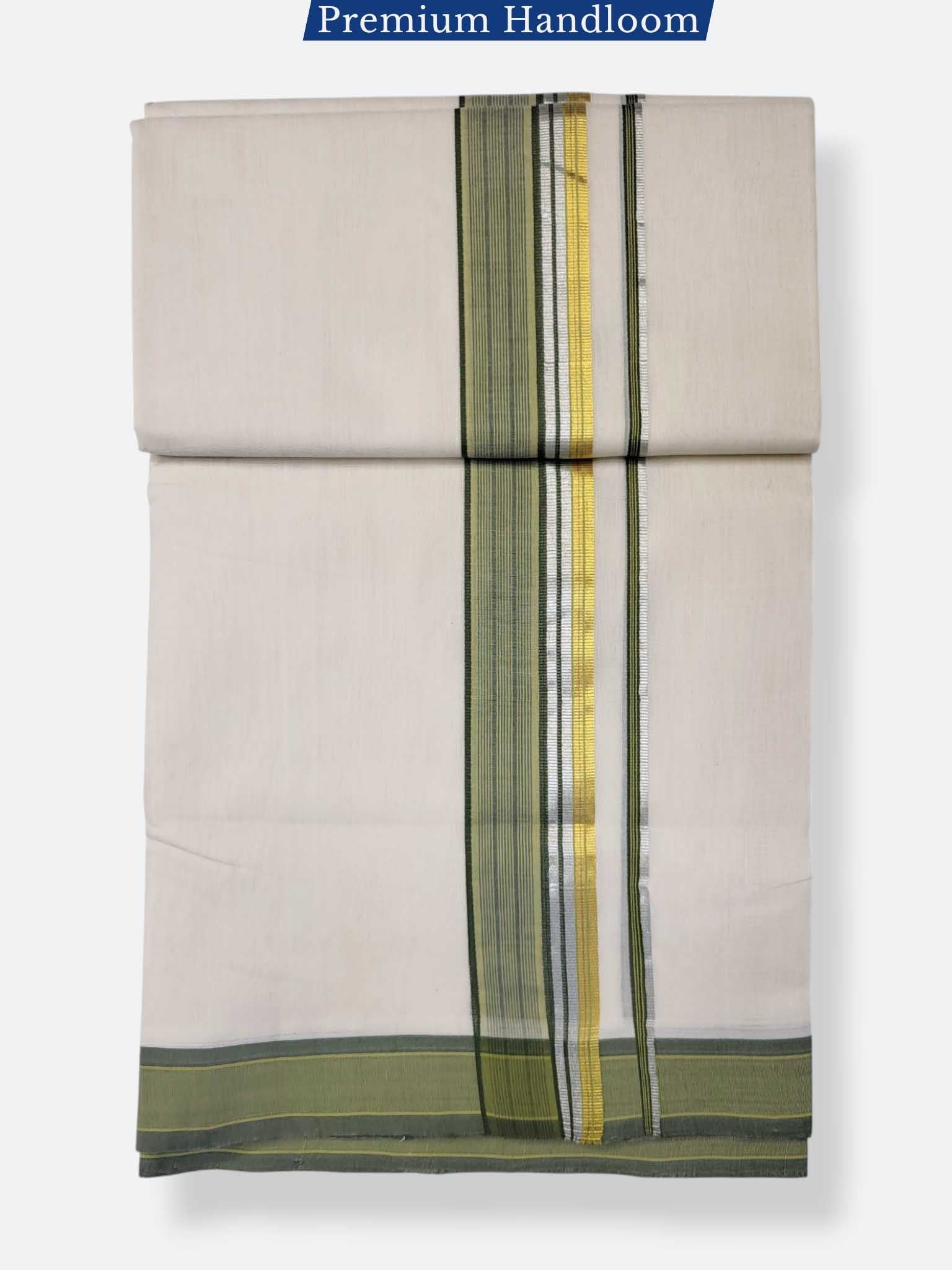 Kerala Premium Balaramapuram Handloom Dhoti/Mundu for Men