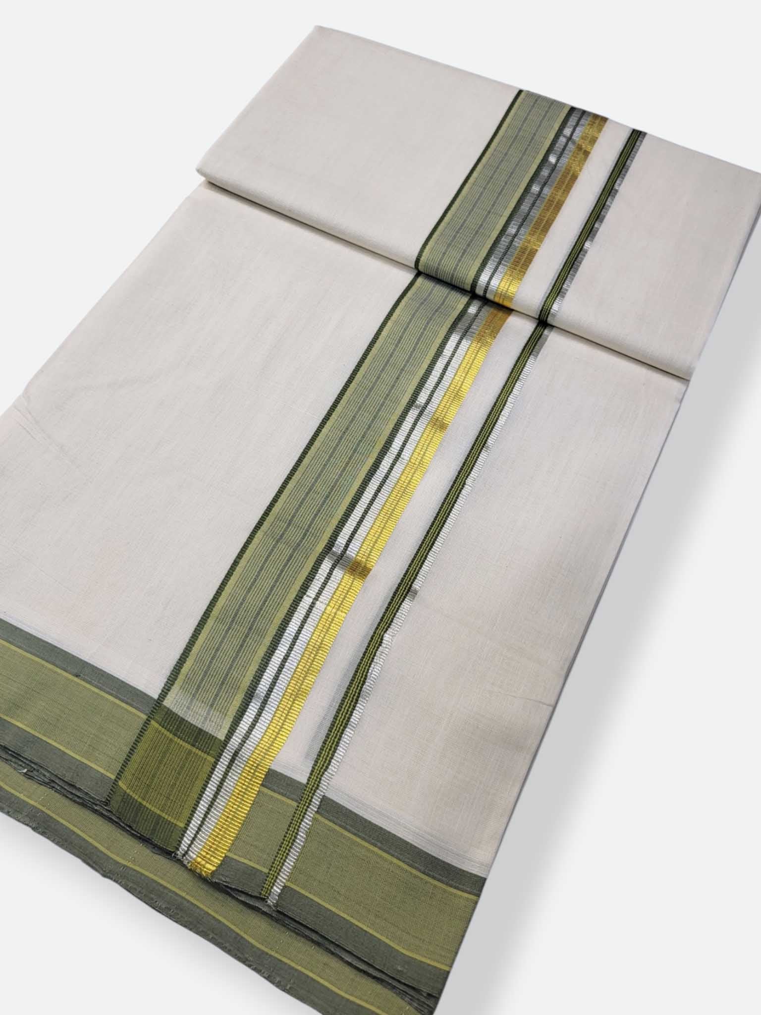 Kerala Premium Balaramapuram Handloom Dhoti/Mundu for Men