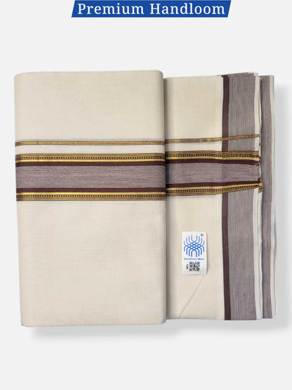 Kerala Premium Balaramapuram Handloom Dhoti/Mundu for Men