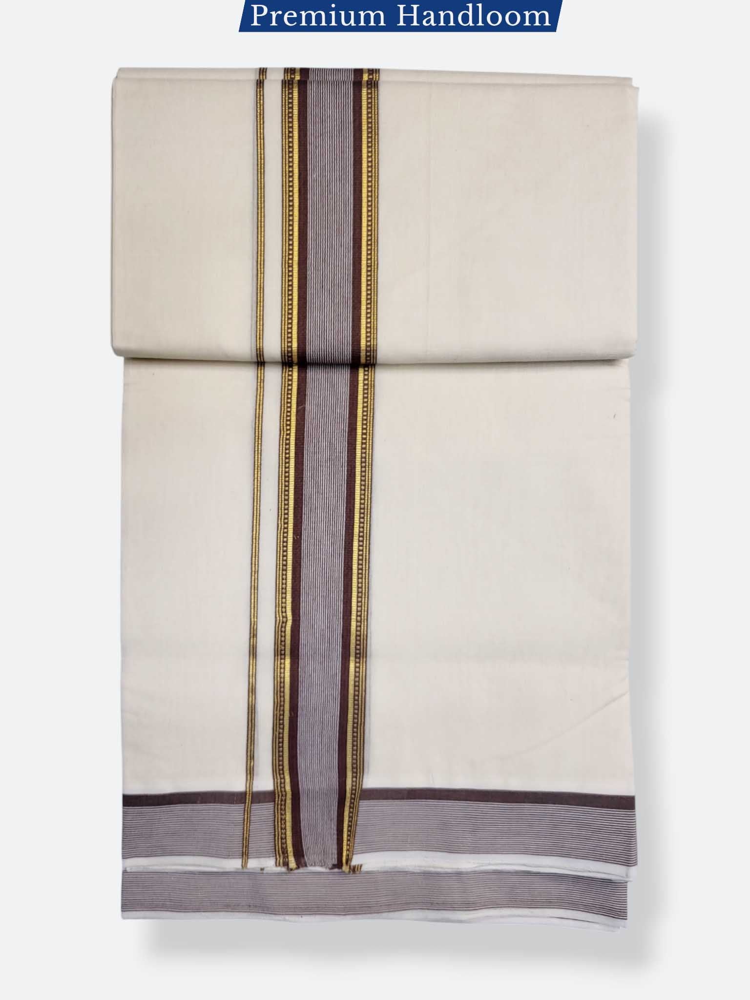 Kerala Premium Balaramapuram Handloom Dhoti/Mundu for Men