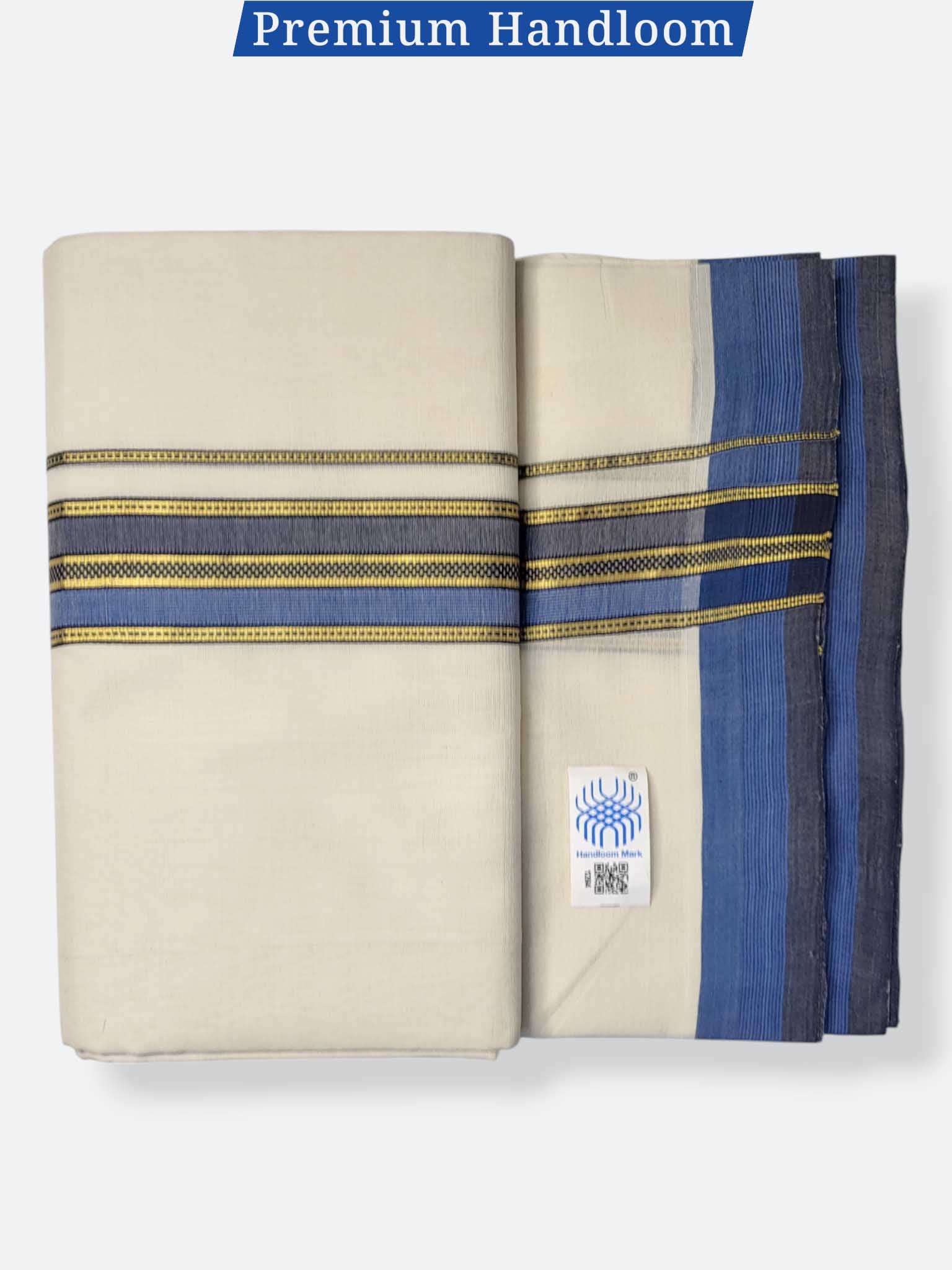 Kerala Premium Balaramapuram Handloom Dhoti/Mundu for Men