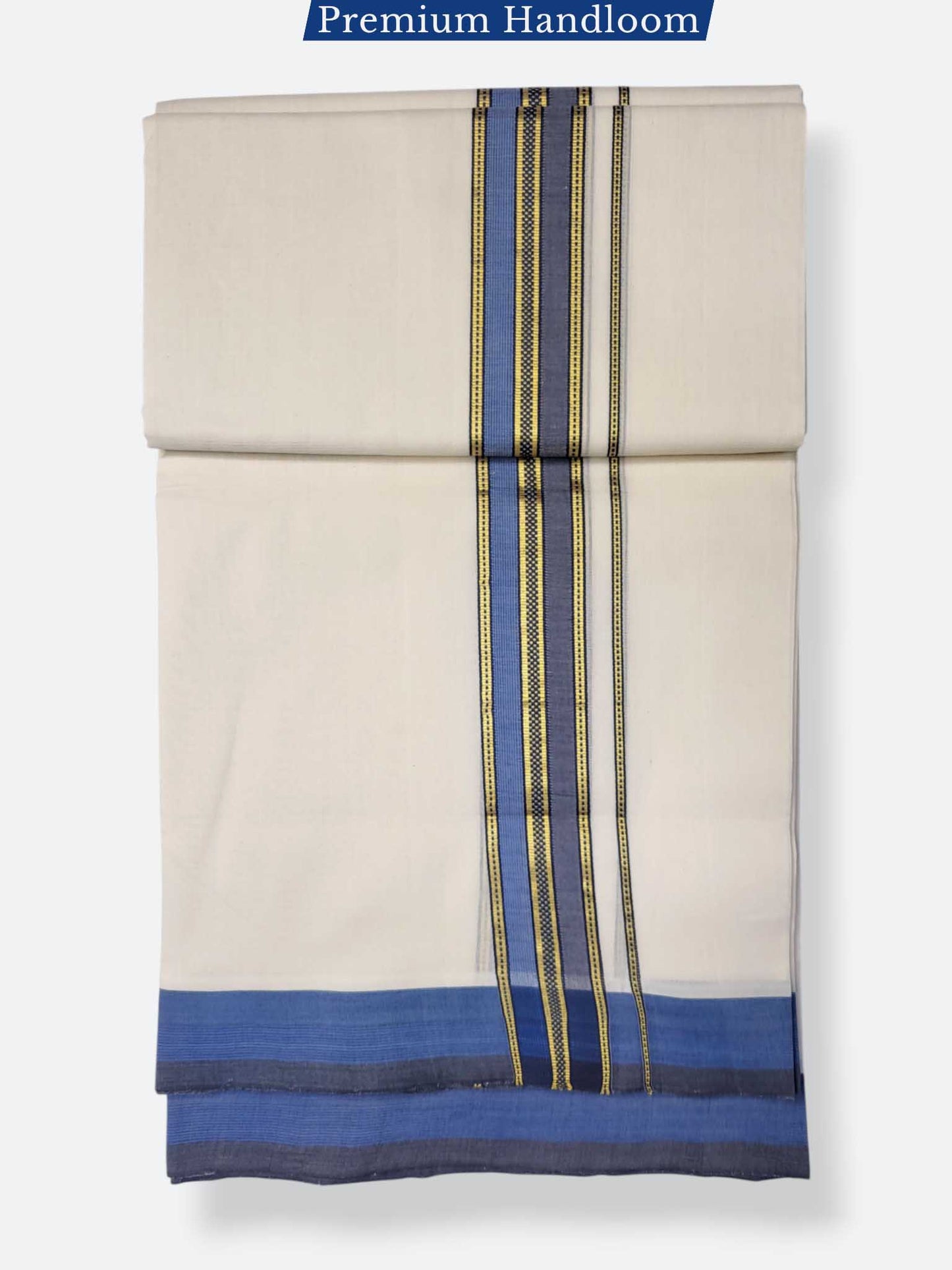Kerala Premium Balaramapuram Handloom Dhoti/Mundu for Men