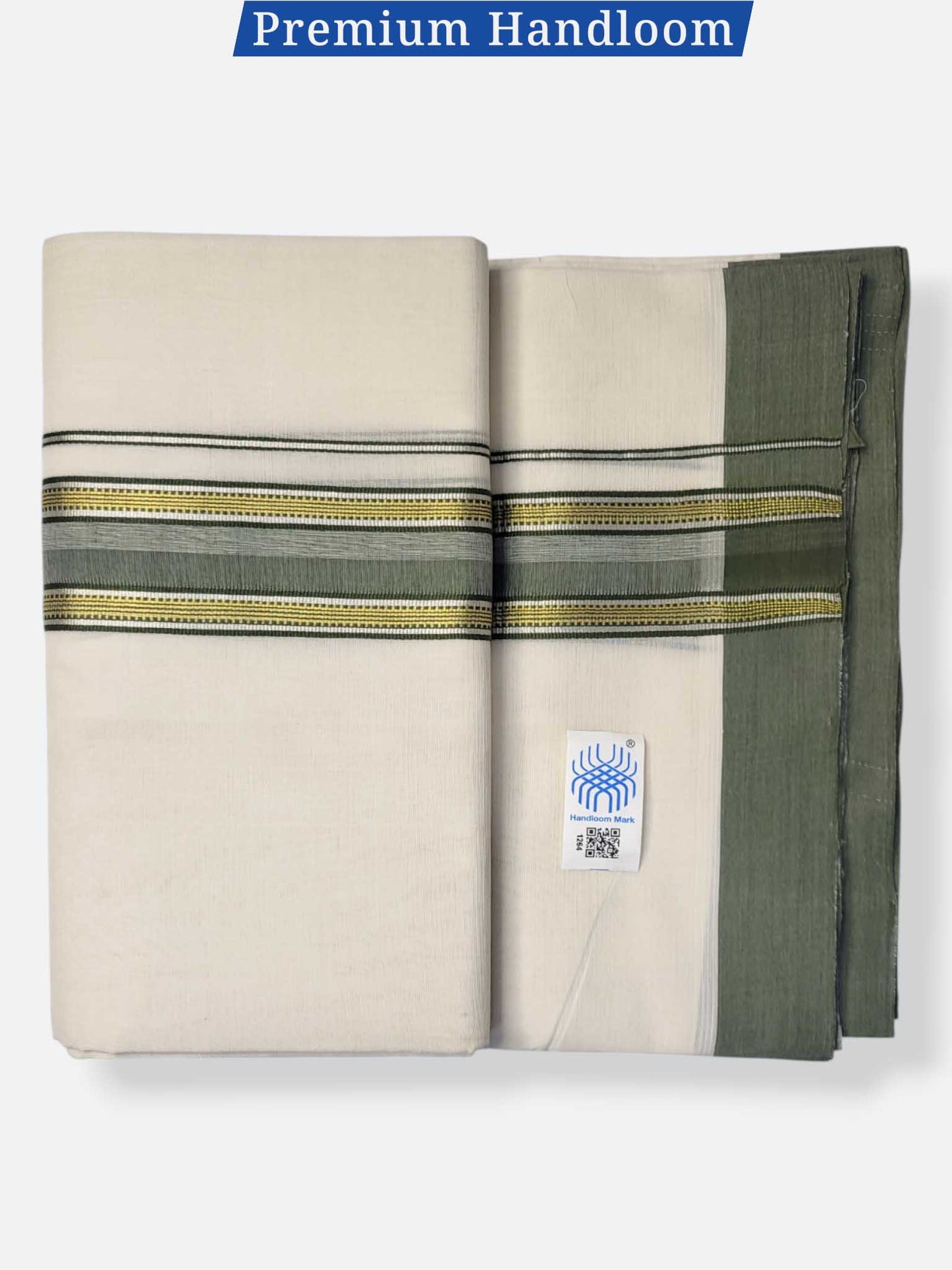 Kerala Premium Balaramapuram Handloom Dhoti/Mundu for Men