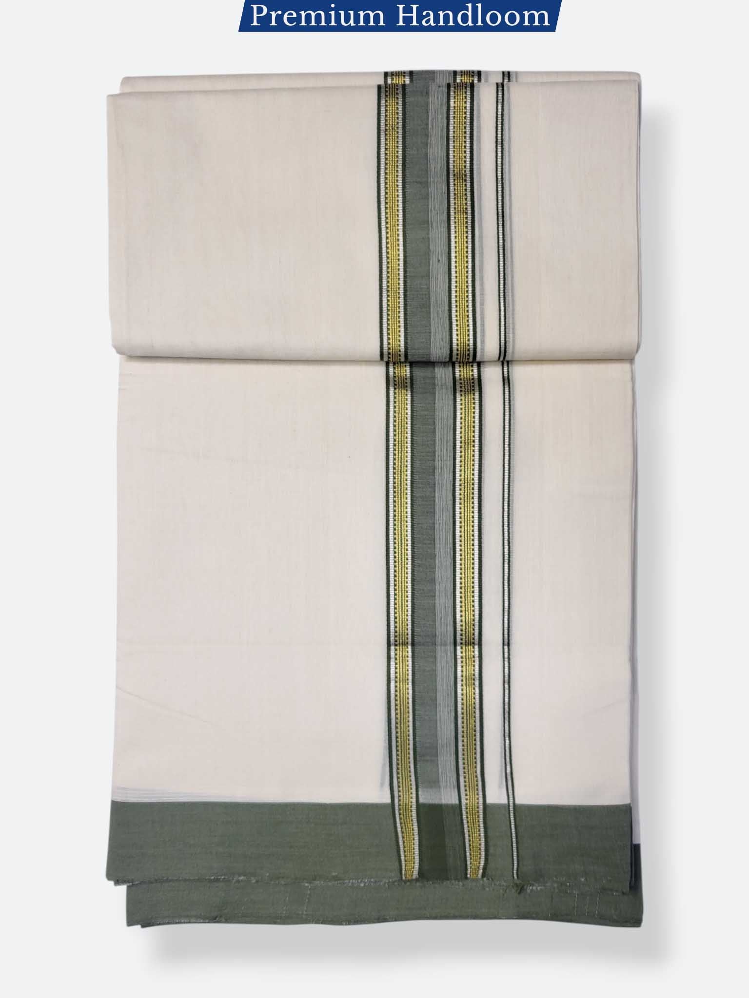 Kerala Premium Balaramapuram Handloom Dhoti/Mundu for Men