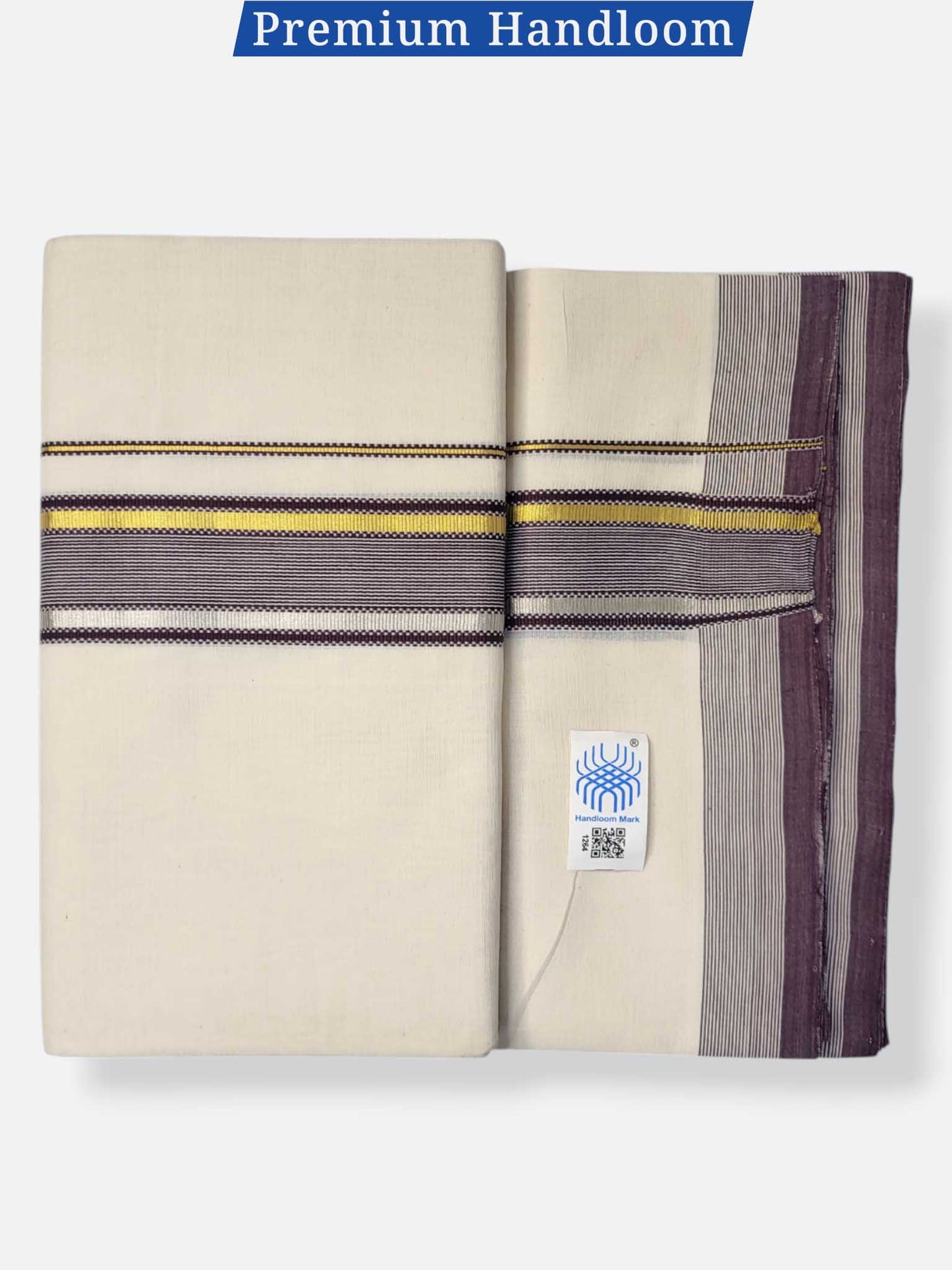 Kerala Premium Balaramapuram Handloom Dhoti/Mundu for Men
