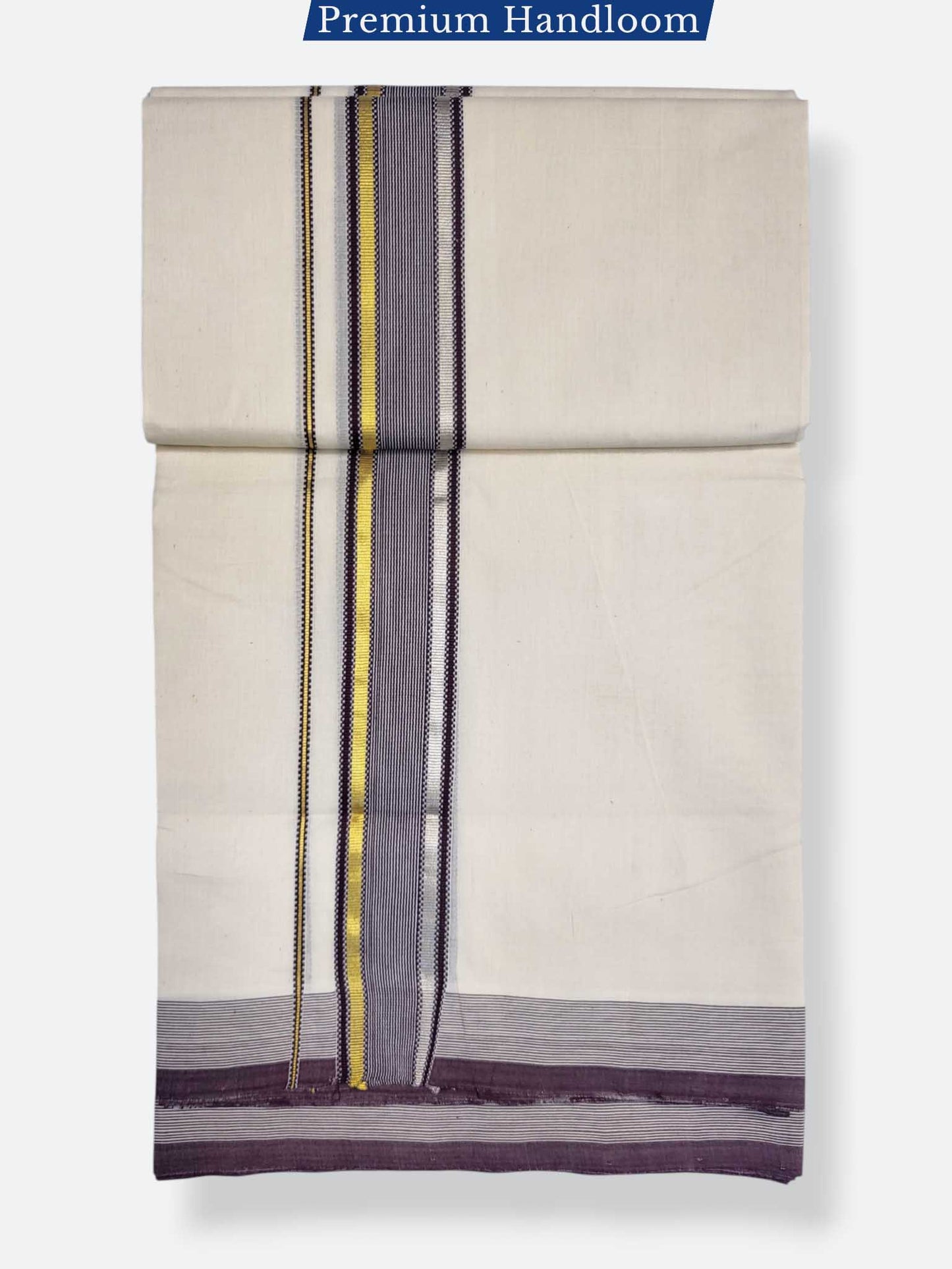 Kerala Premium Balaramapuram Handloom Dhoti/Mundu for Men