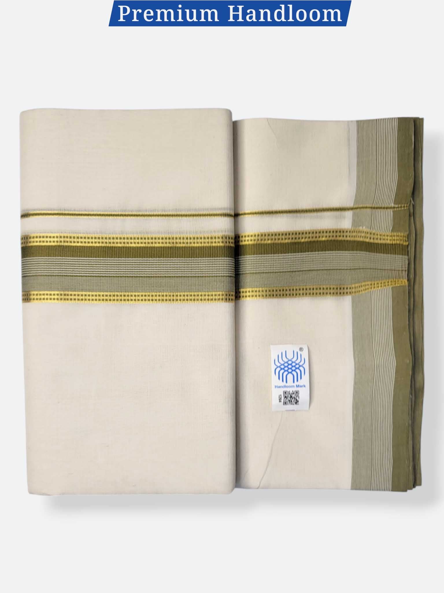 Kerala Premium Balaramapuram Handloom Dhoti/Mundu for Men