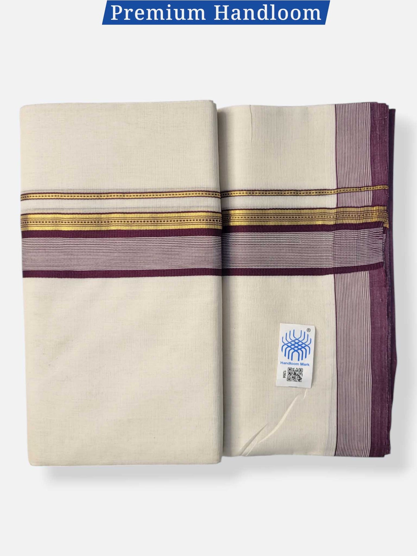 Kerala Premium Balaramapuram Handloom Dhoti/Mundu for Men