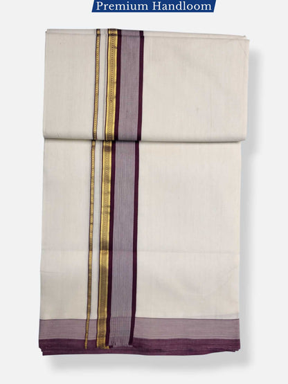 Kerala Premium Balaramapuram Handloom Dhoti/Mundu for Men
